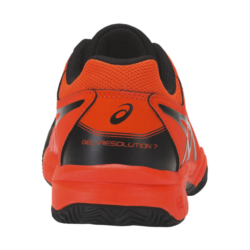ASICS Gel-Resolution 7 Kids' Clay Court Tennis Shoes Orange (5)