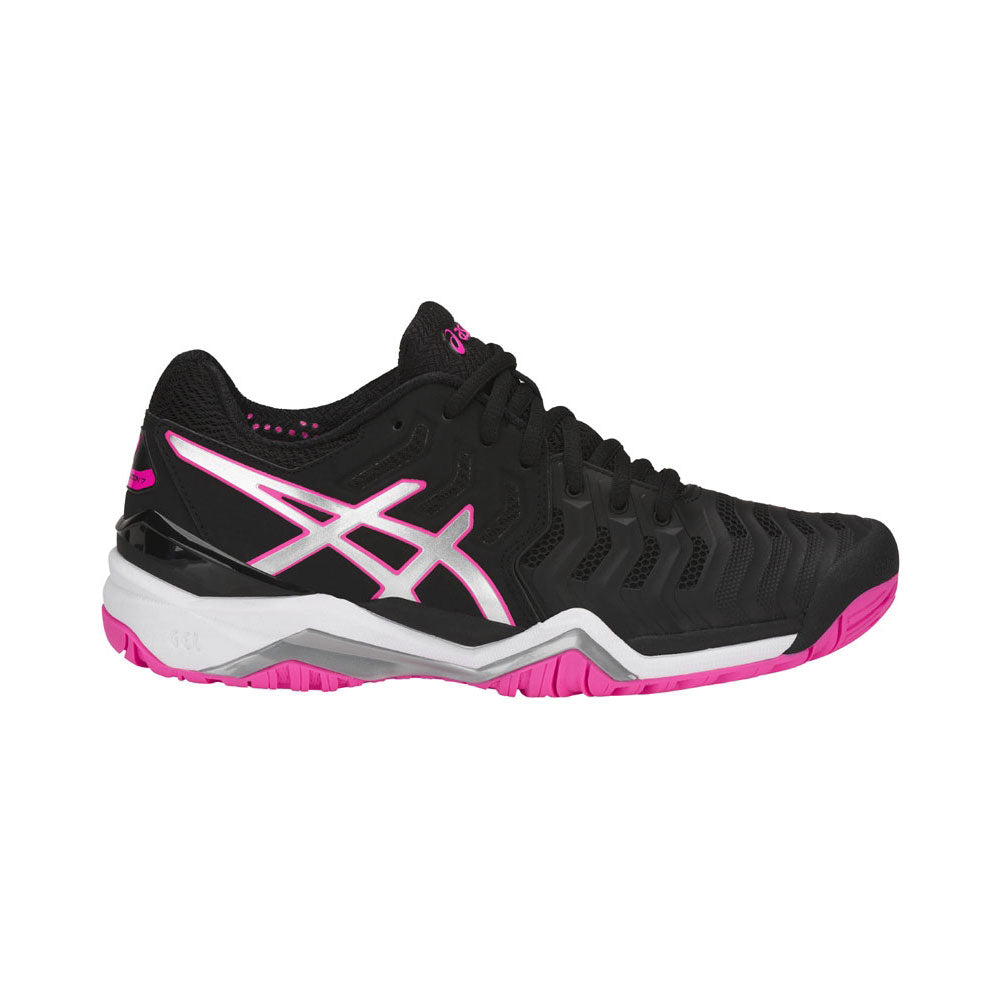 Womens asics tennis shoes black Clearance