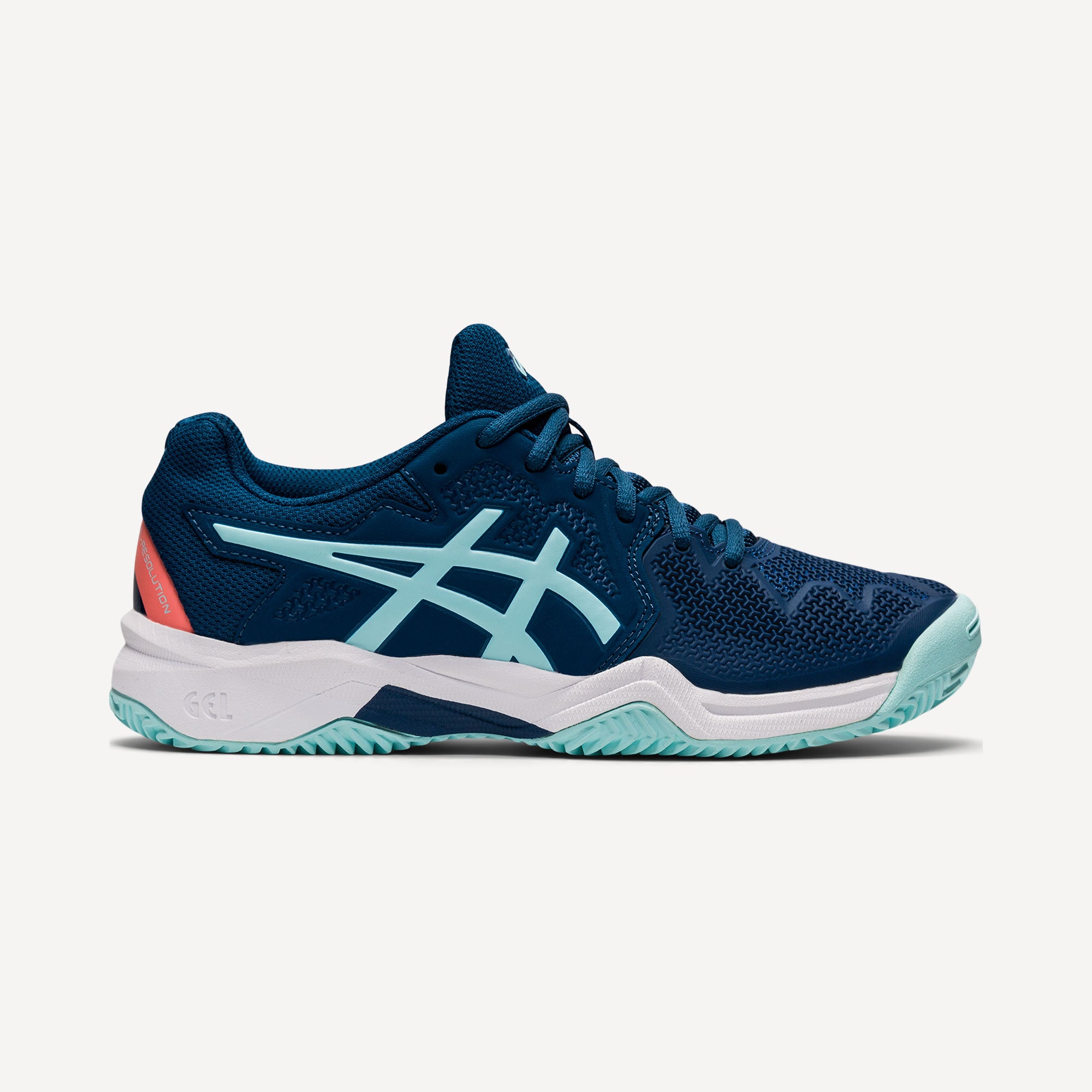 ASICS Gel-Resolution 8 Kids' Clay Court Tennis Shoes Blue (1)