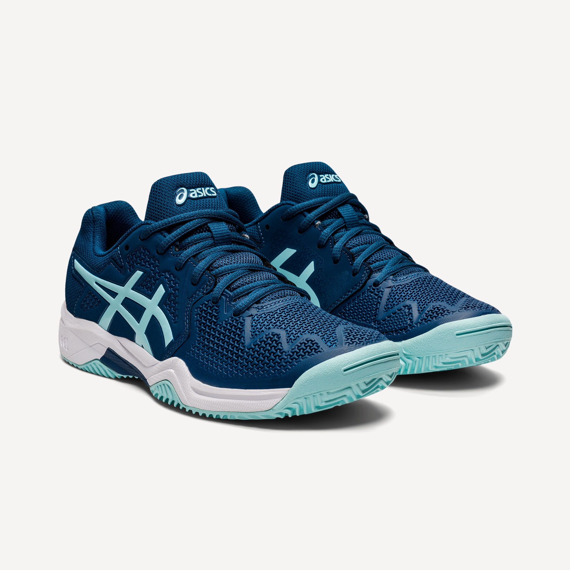 ASICS Gel-Resolution 8 Kids' Clay Court Tennis Shoes Blue (4)