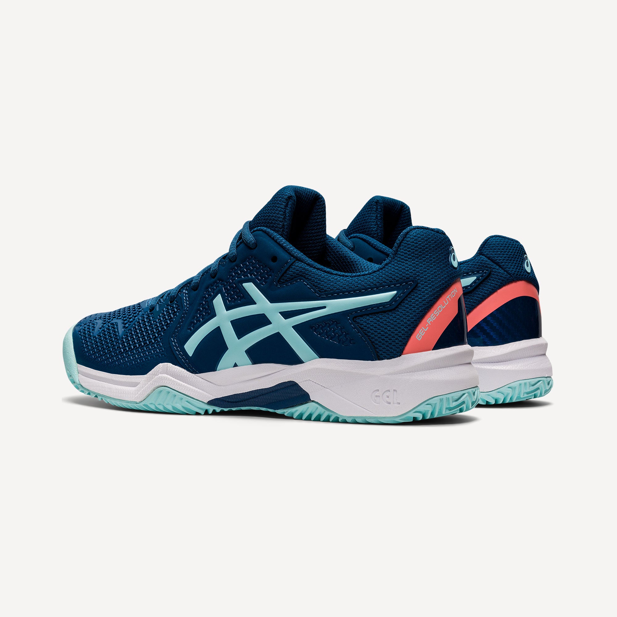 ASICS Gel-Resolution 8 Kids' Clay Court Tennis Shoes Blue (5)
