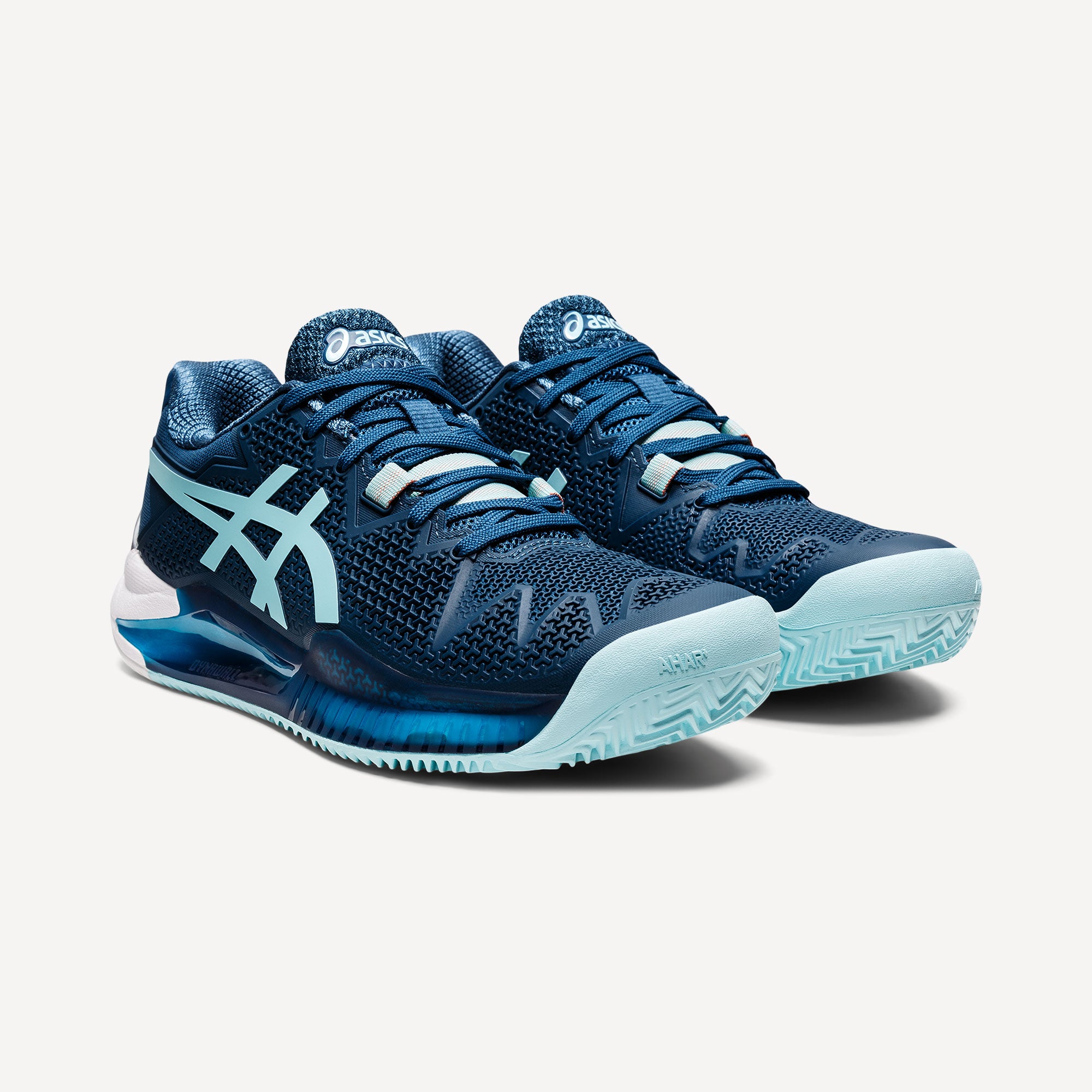 ASICS Gel-Resolution 8 Women's Clay Court Tennis Shoes Blue (4)