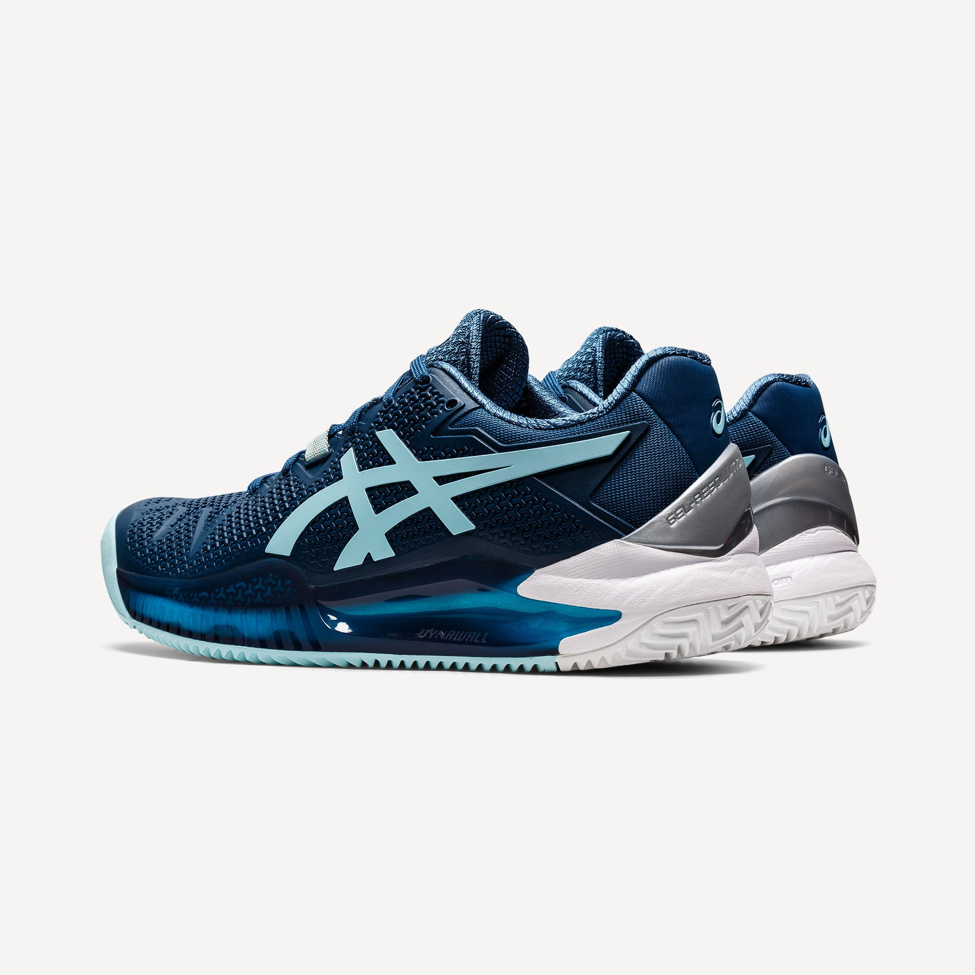 ASICS Gel-Resolution 8 Women's Clay Court Tennis Shoes Blue (5)