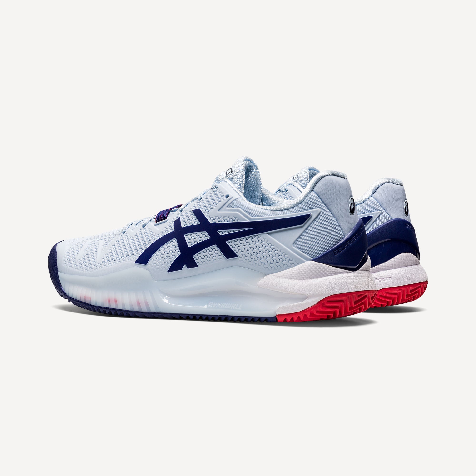 ASICS Gel-Resolution 8 Women's Clay Court Tennis Shoes Blue (5)