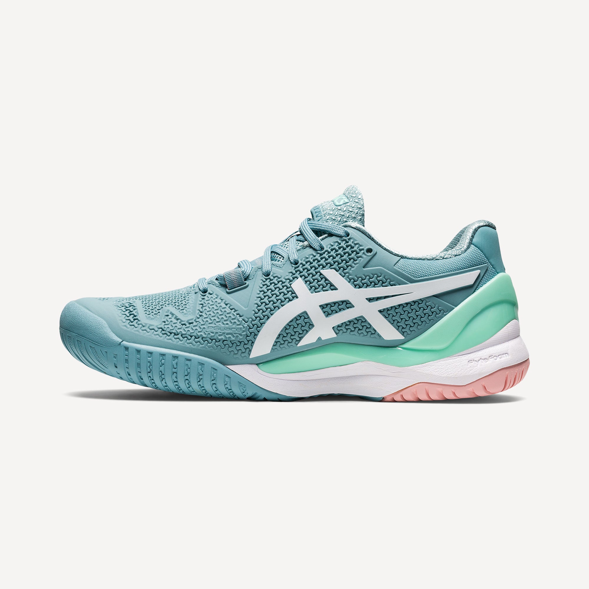 ASICS Gel-Resolution 8 Women's Hard Court Tennis Shoes Green (3)
