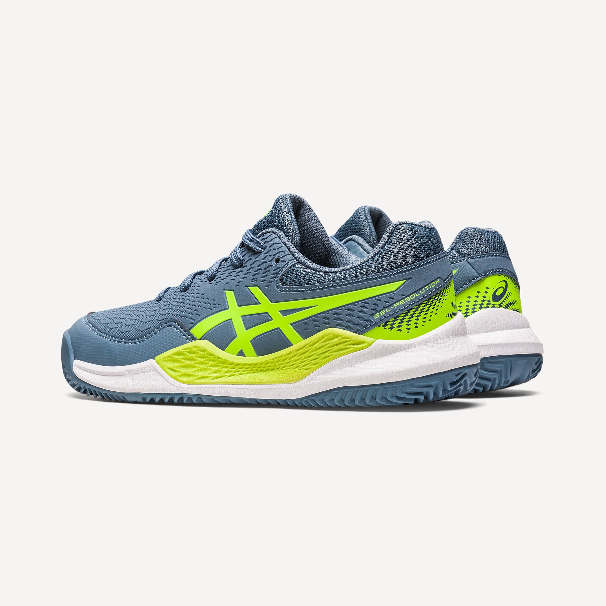 ASICS Gel-Resolution 9 Kids' Clay Court Tennis Shoes Blue (5)
