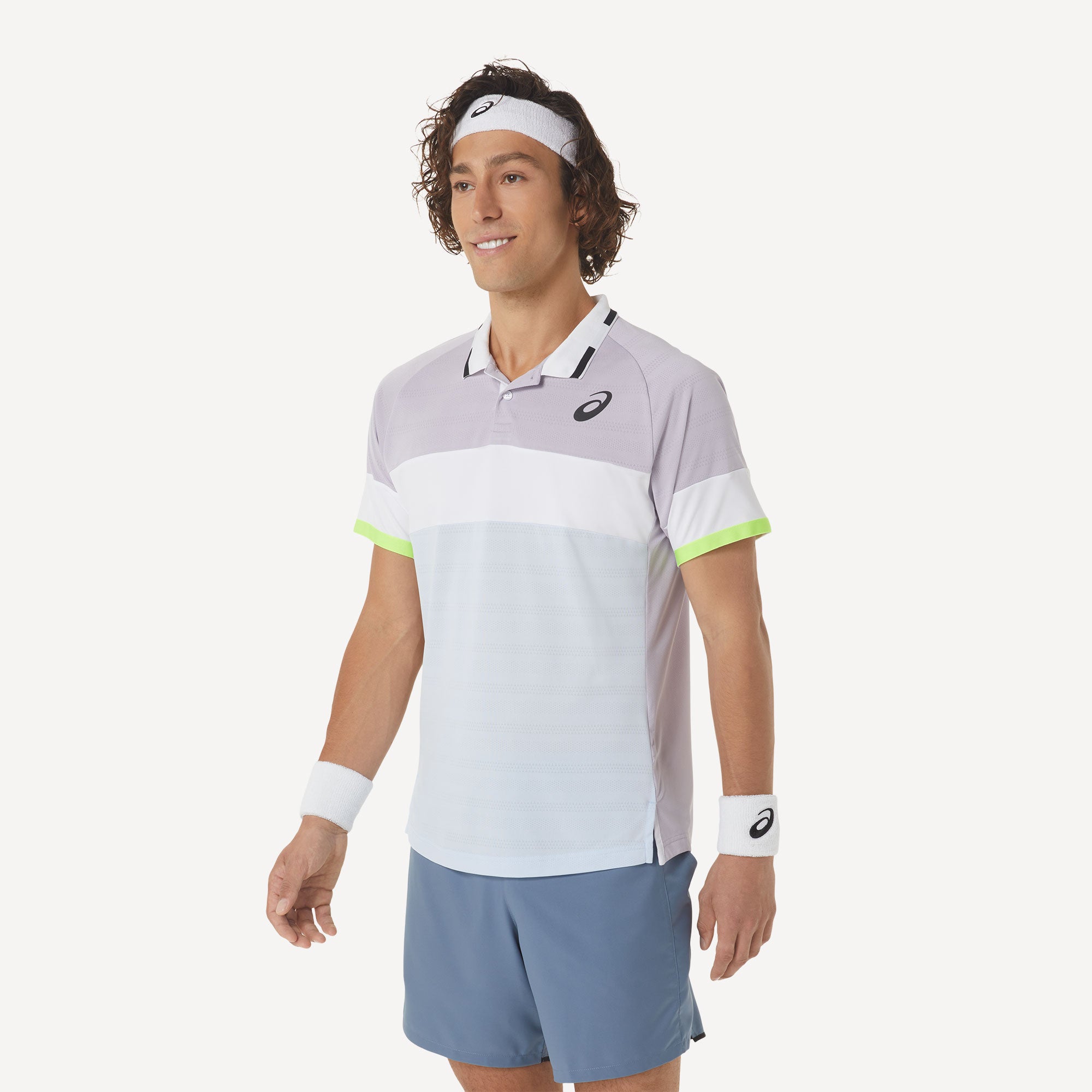ASICS Match Men's Tennis Polo Purple (3)
