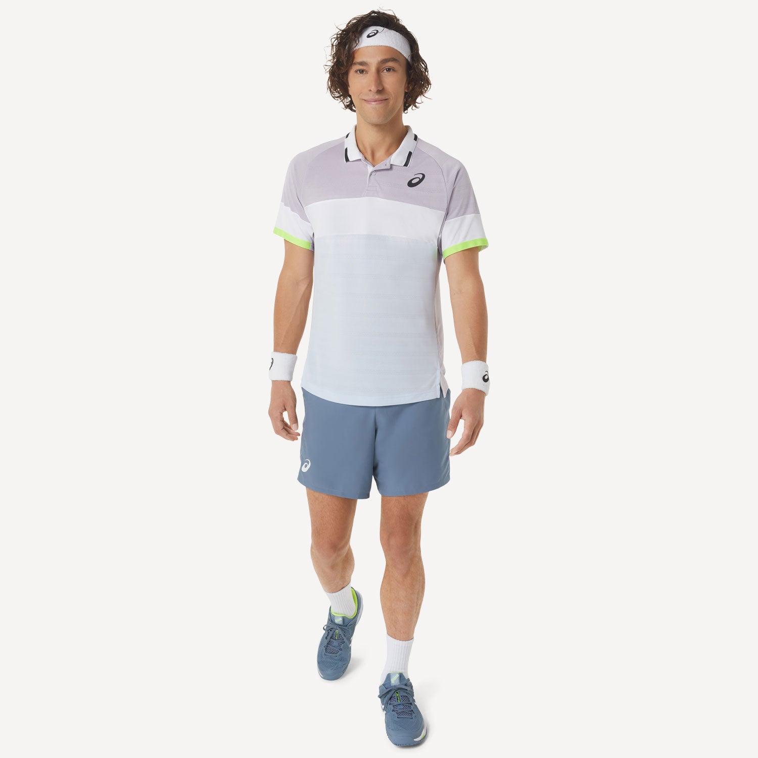 ASICS Match Men's Tennis Polo Purple (6)