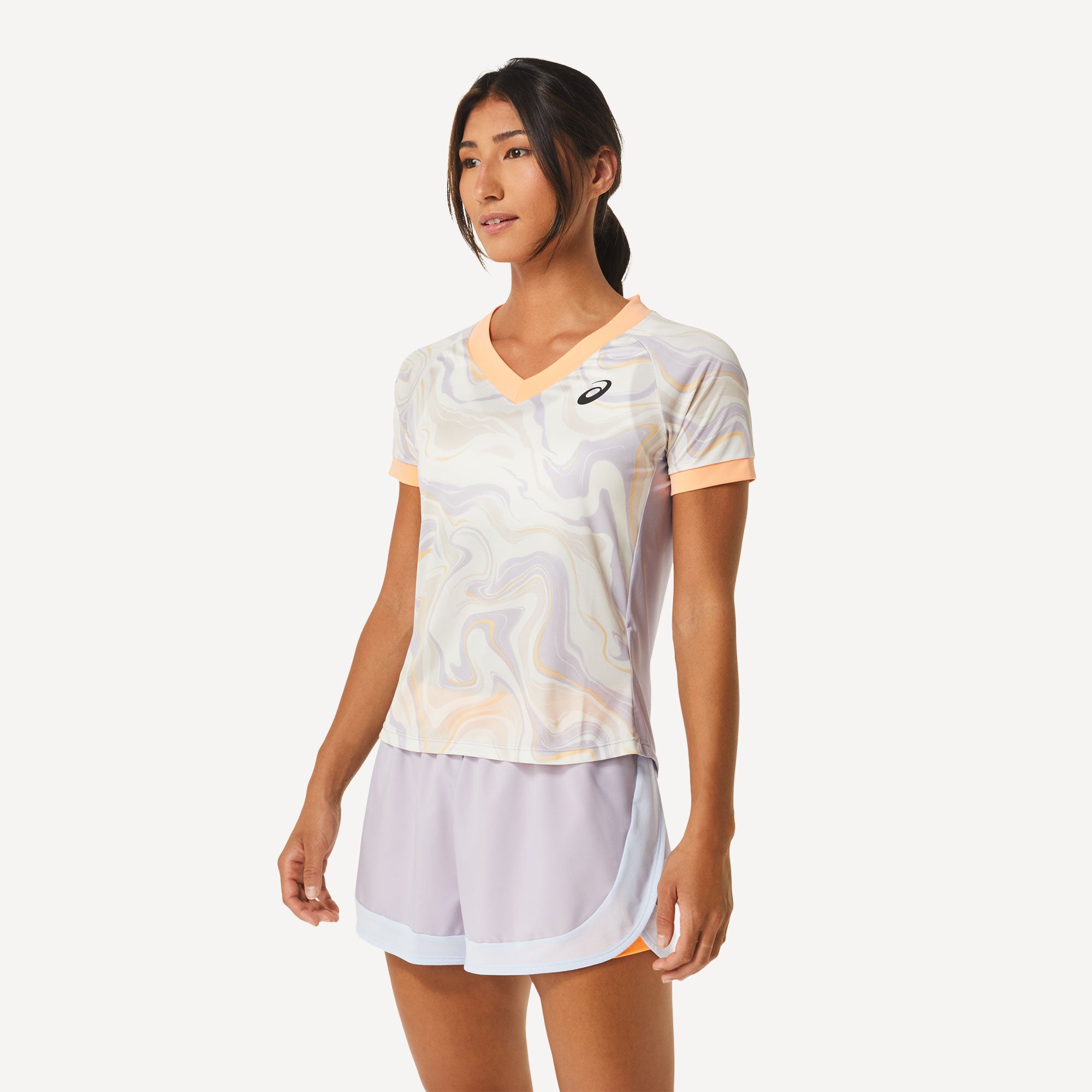 ASICS Match Women's Graphic Tennis Shirt Purple (3)