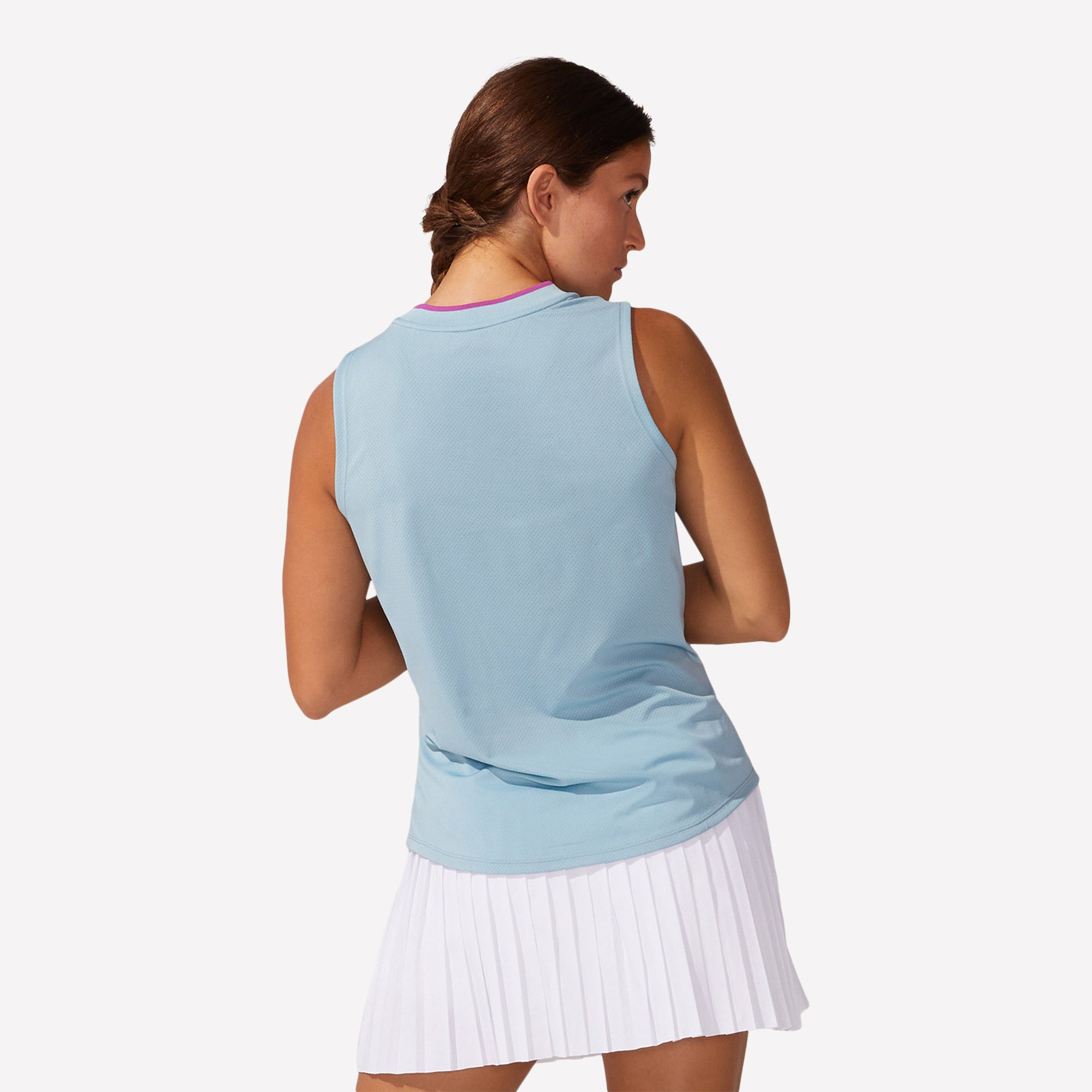 ASICS Match Women's Graphic Tennis Tank Blue (2)