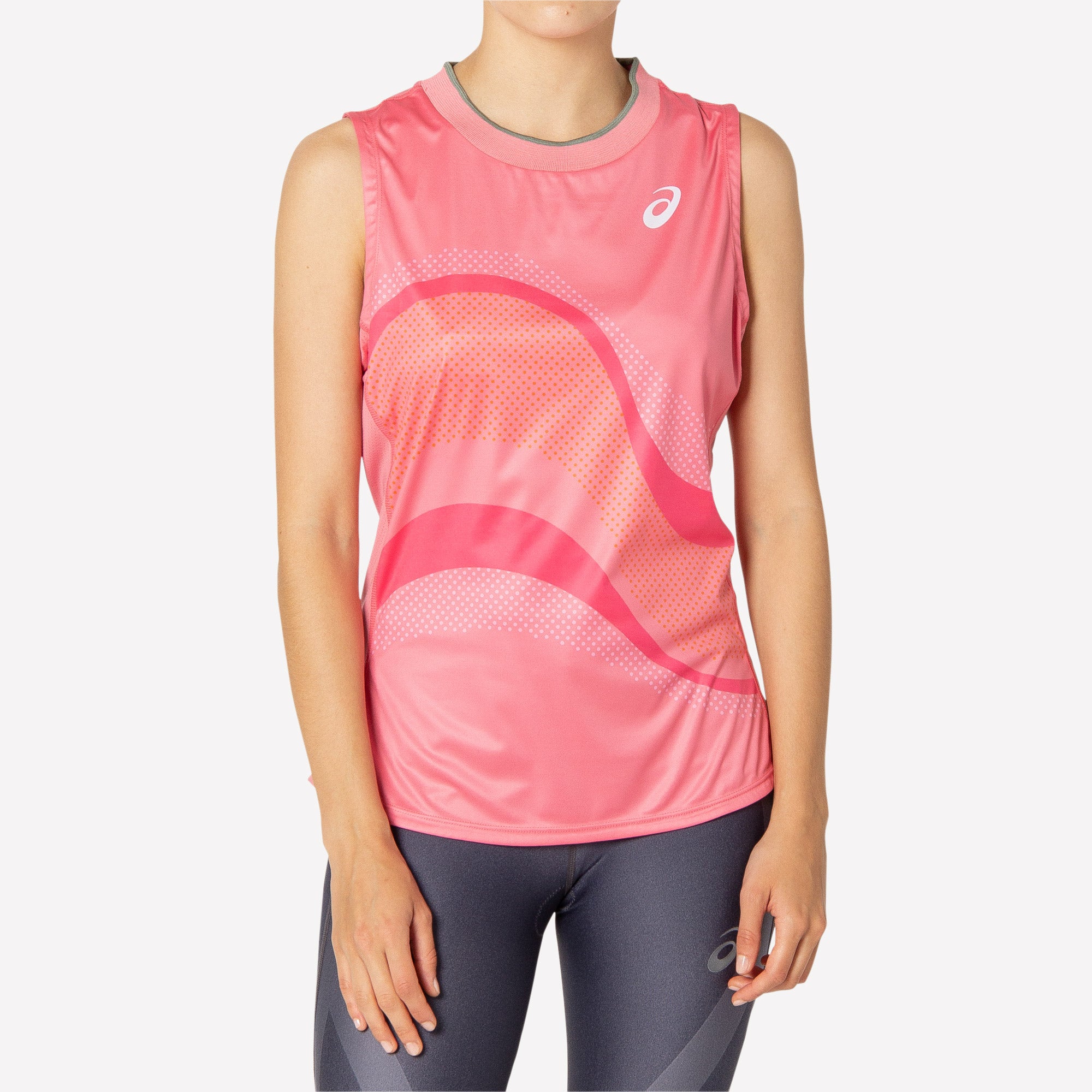 ASICS Match Women's Graphic Tennis Tank Pink (4)