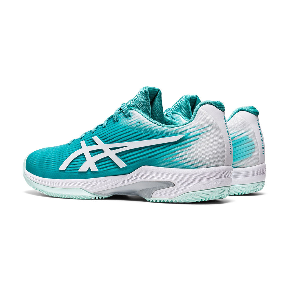 ASICS Solution Speed FF Women's Clay Court Tennis Shoes Green (5)