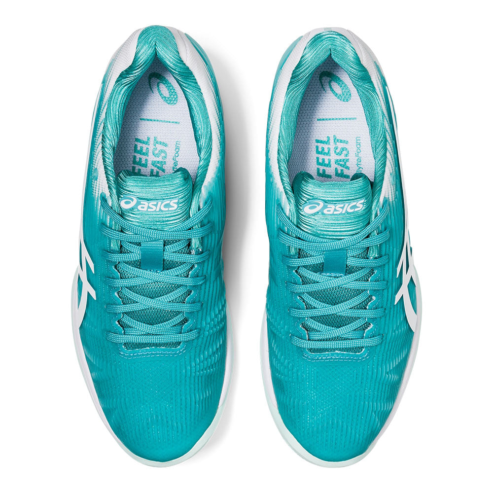 ASICS Solution Speed FF Women's Clay Court Tennis Shoes Green (6)