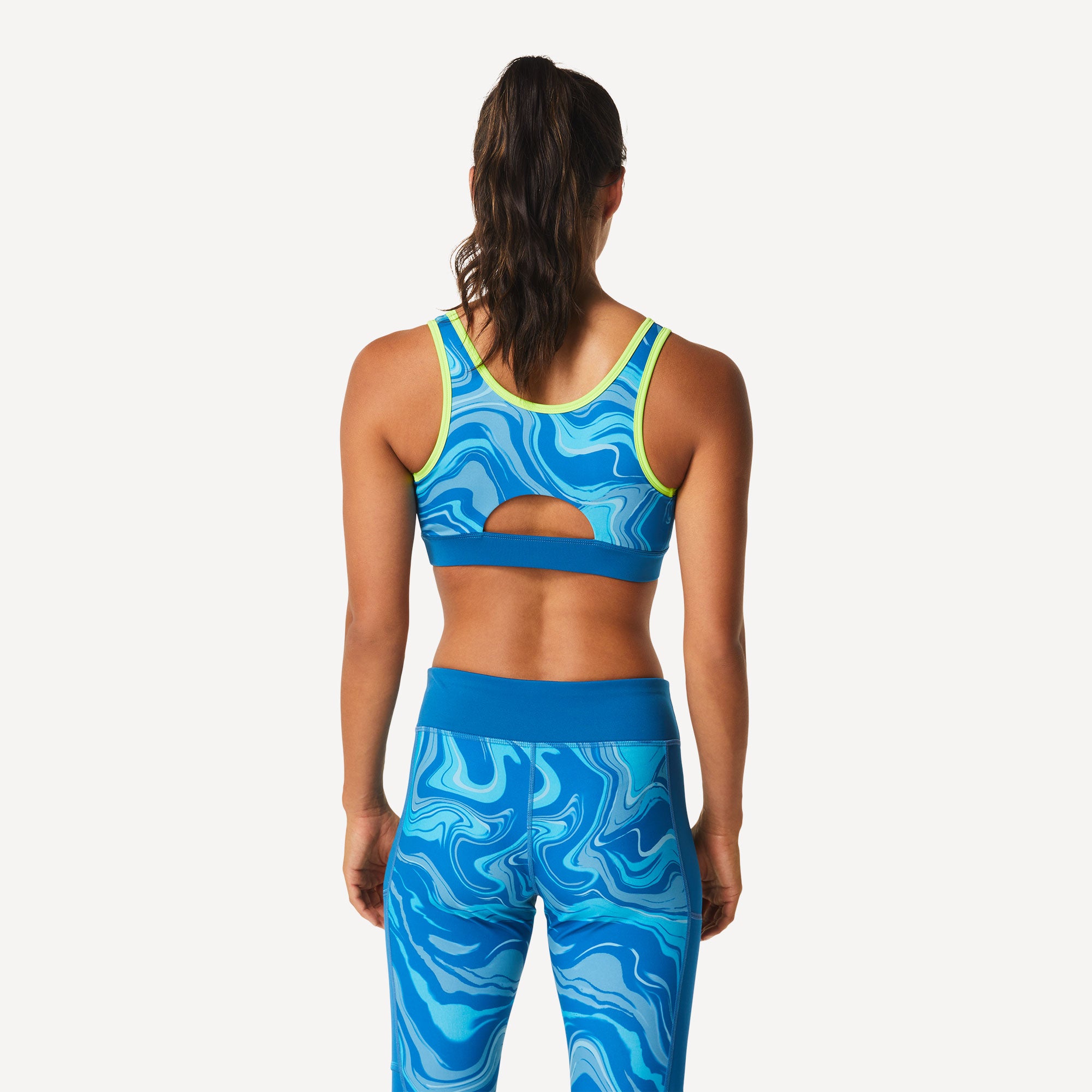 ASICS Women's Graphic Sports Bra Blue (2)