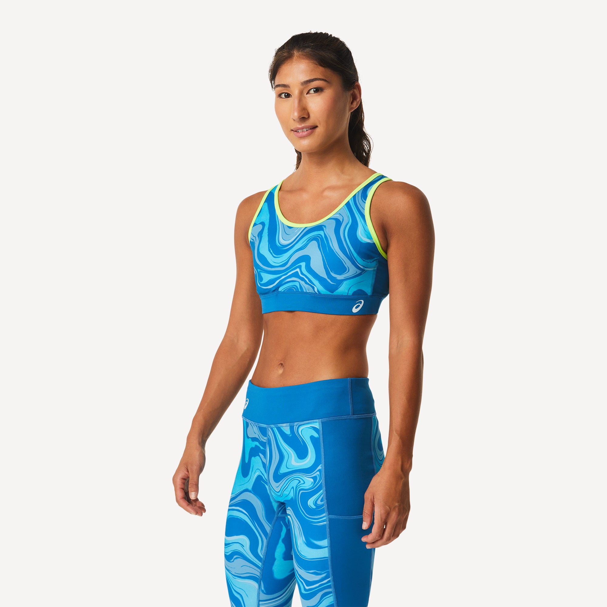 ASICS Women's Graphic Sports Bra Blue (3)