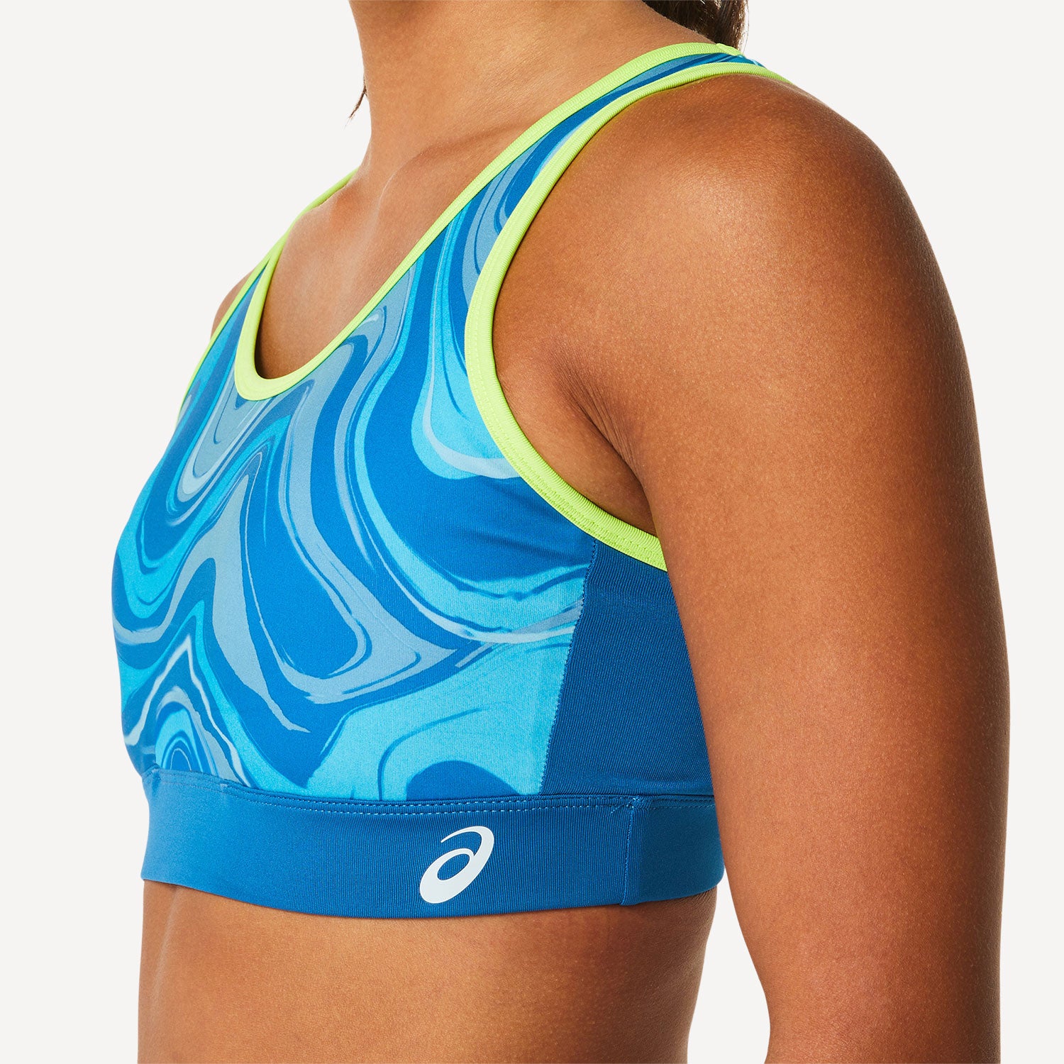 ASICS Women's Graphic Sports Bra Blue (4)
