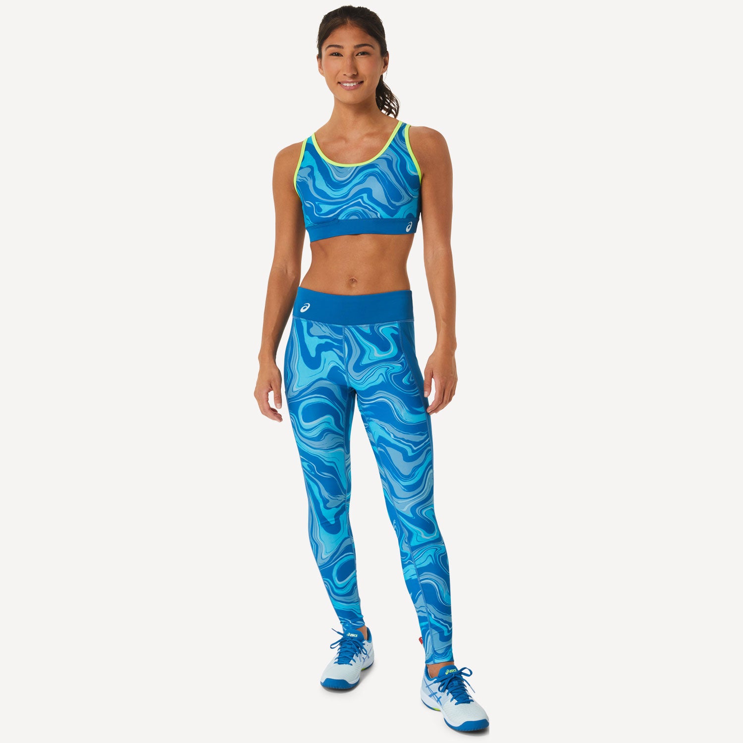 ASICS Women's Graphic Sports Bra Blue (5)