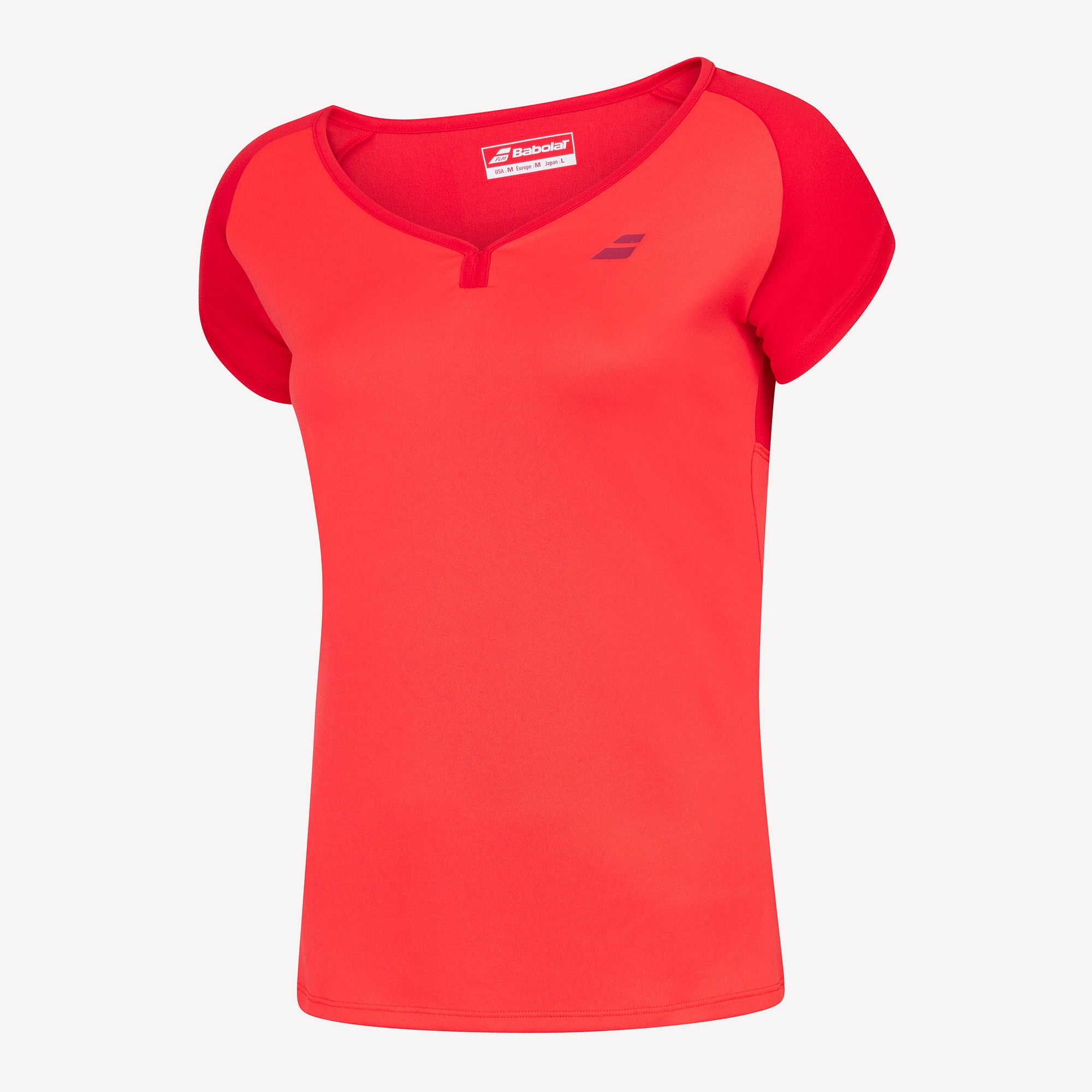 Babolat Play Club Girls' Tennis Shirt Red (1)