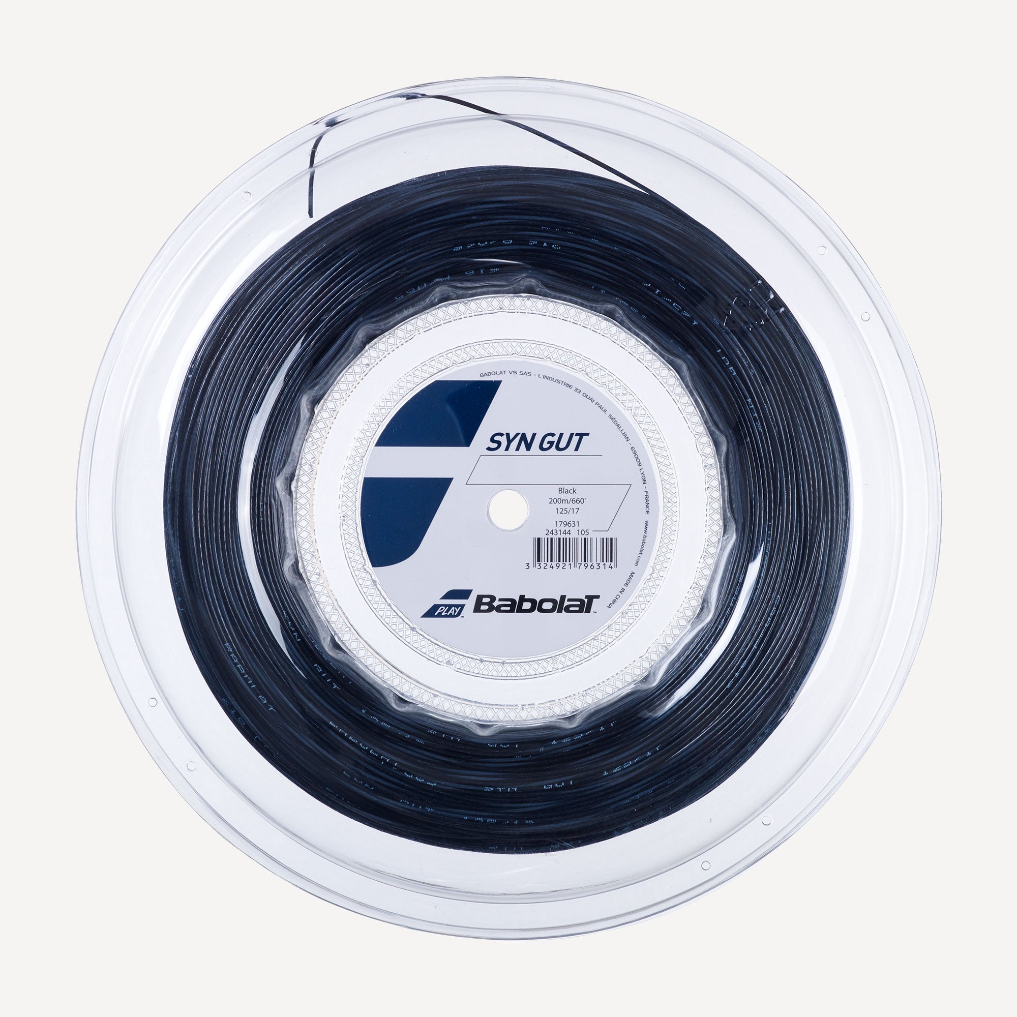 Babolat Syn Gut Tennis String Reel 200m Black
