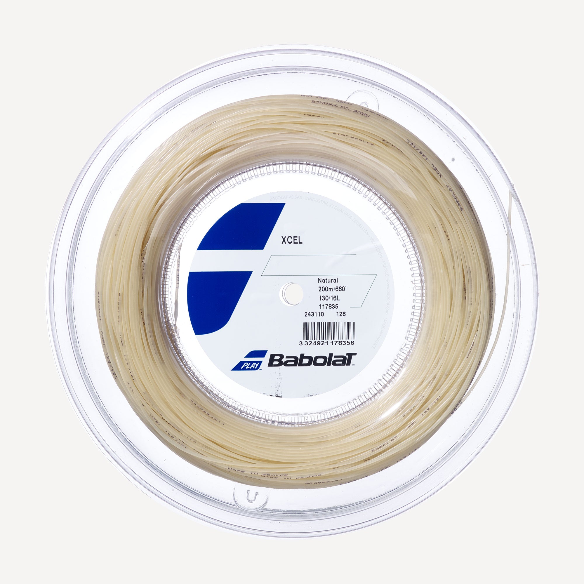 Babolat Xcel Tennis String Reel 200m Natural