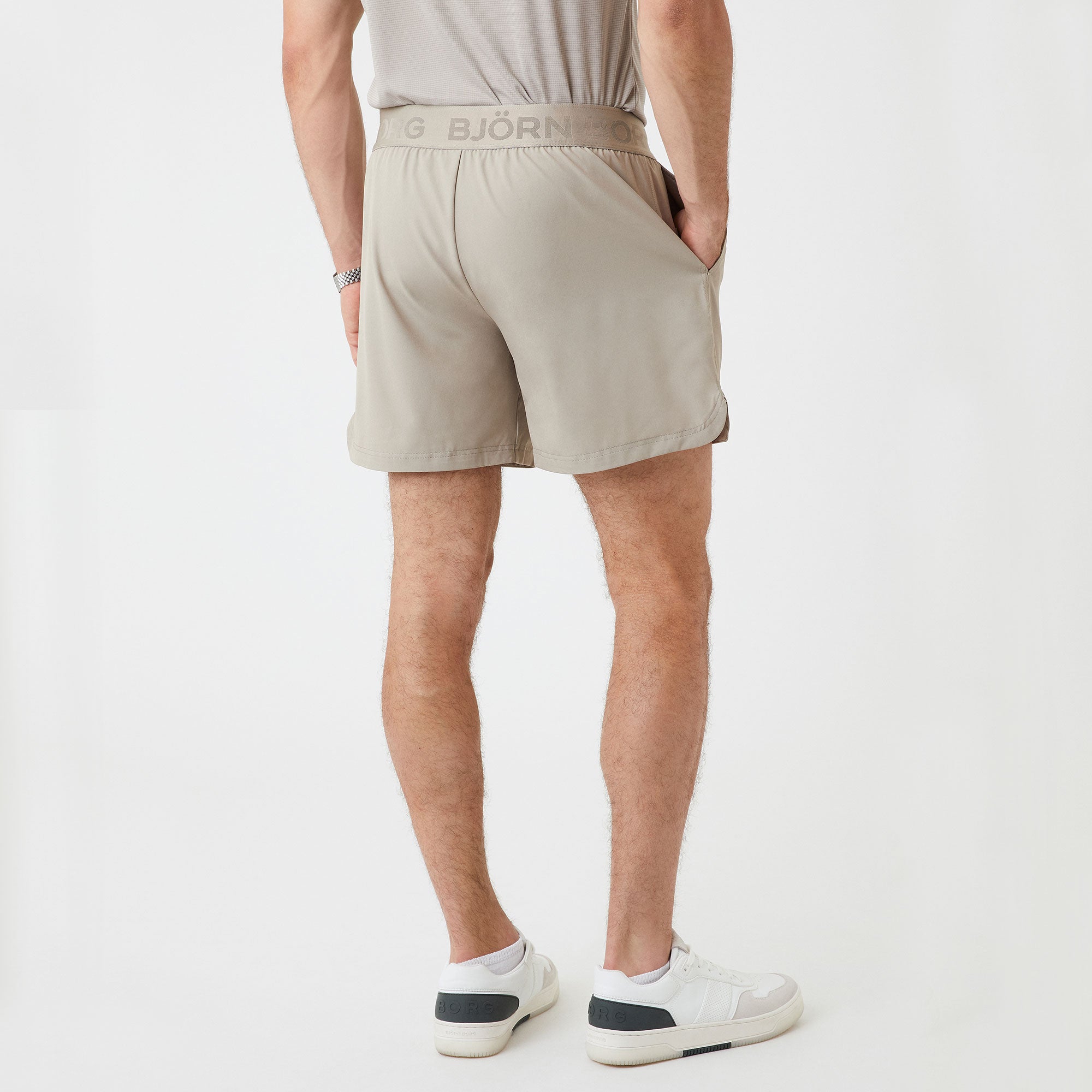 Björn Borg Ace Men's 7-Inch Tennis Shorts Brown (2)
