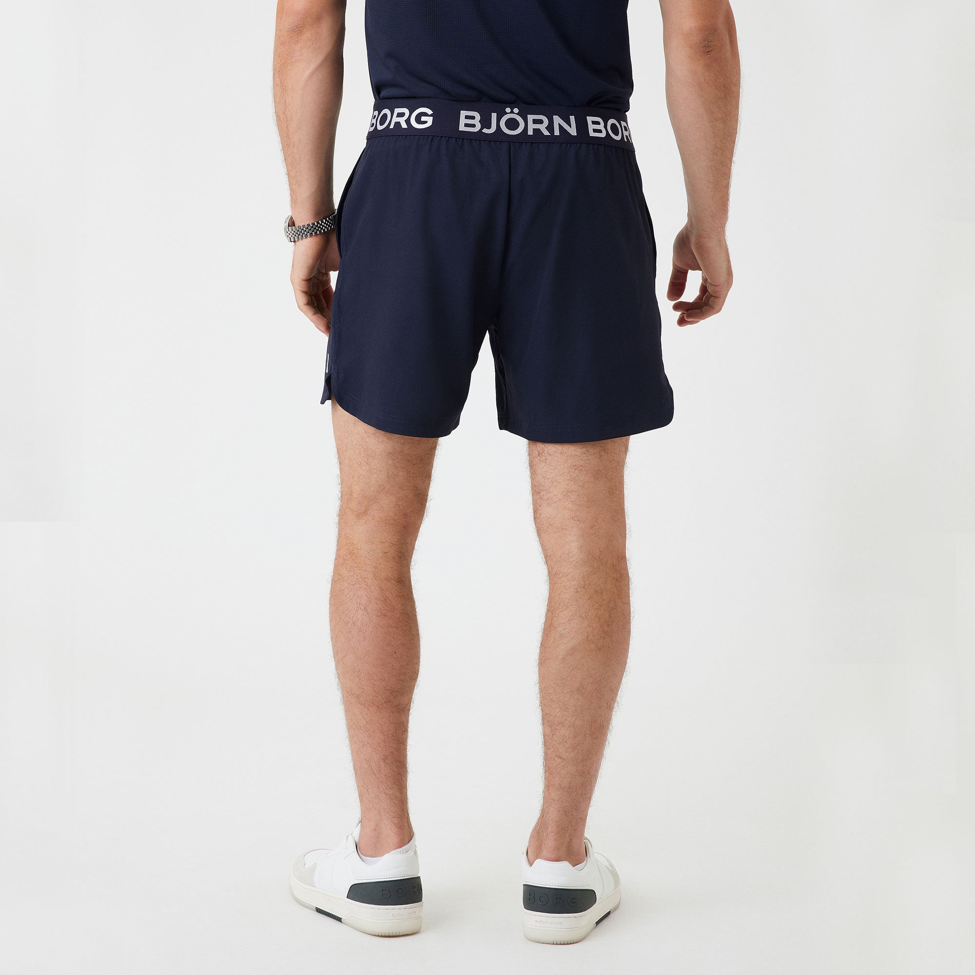 Björn Borg Ace Men's 7-Inch Tennis Shorts Dark Blue (2)