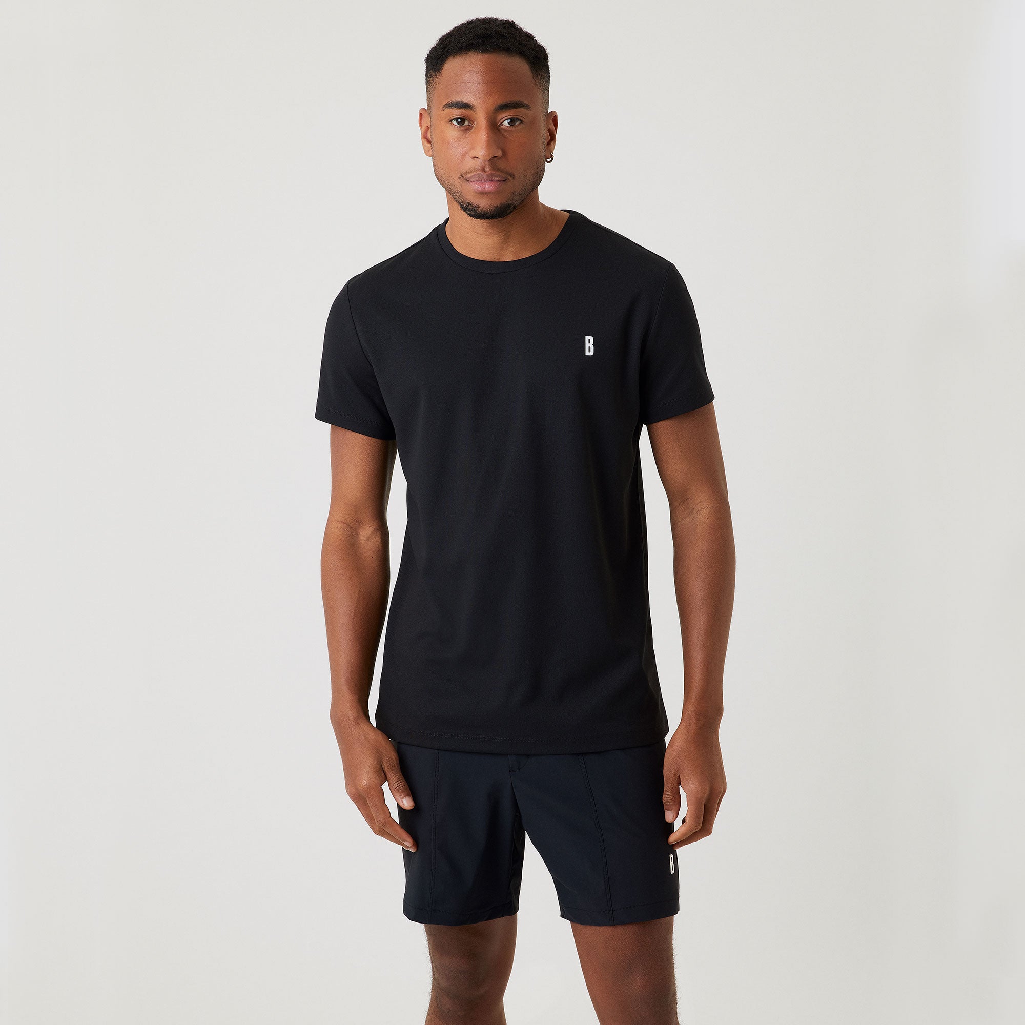 Björn Borg Ace Men's Stripe Tennis Shirt Black (1)