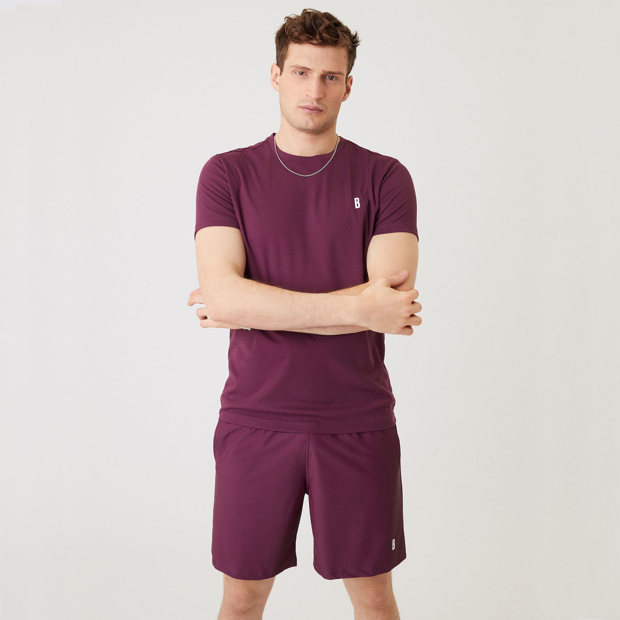 Björn Borg Ace Men's Stripe Tennis Shirt Red (1)