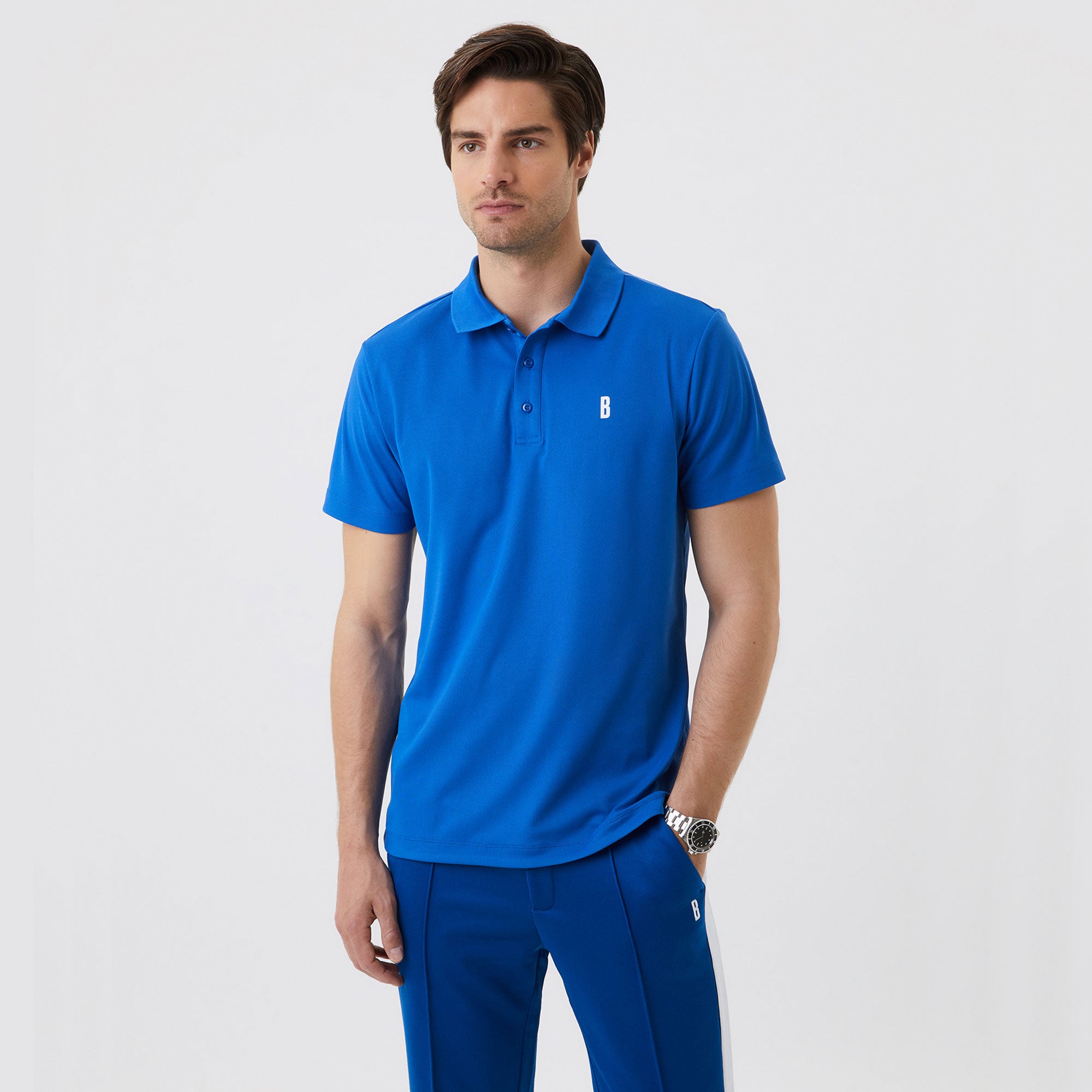 Björn Borg Ace Men's Tennis Polo Blue (1)