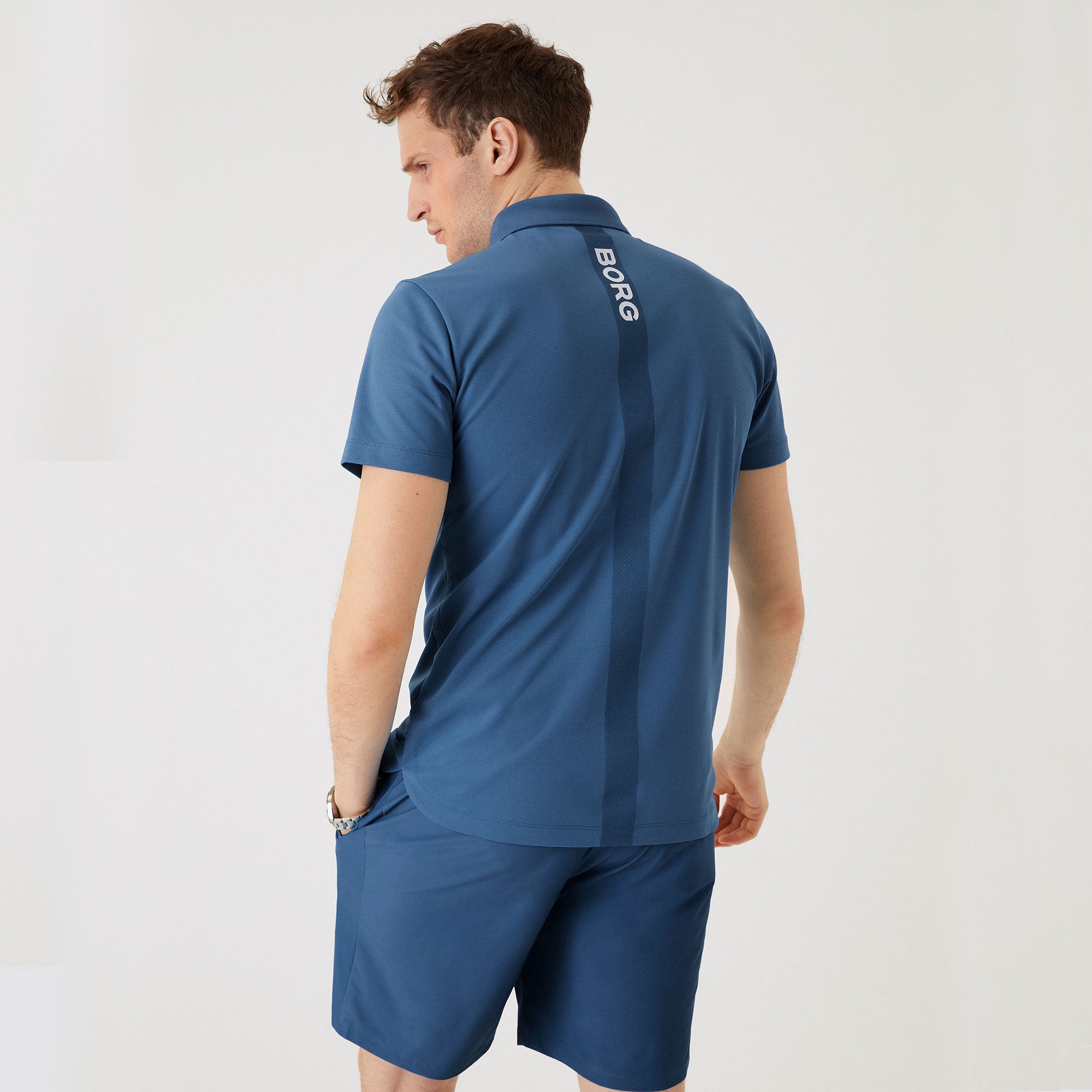 Björn Borg Ace Men's Tennis Polo Blue (2)