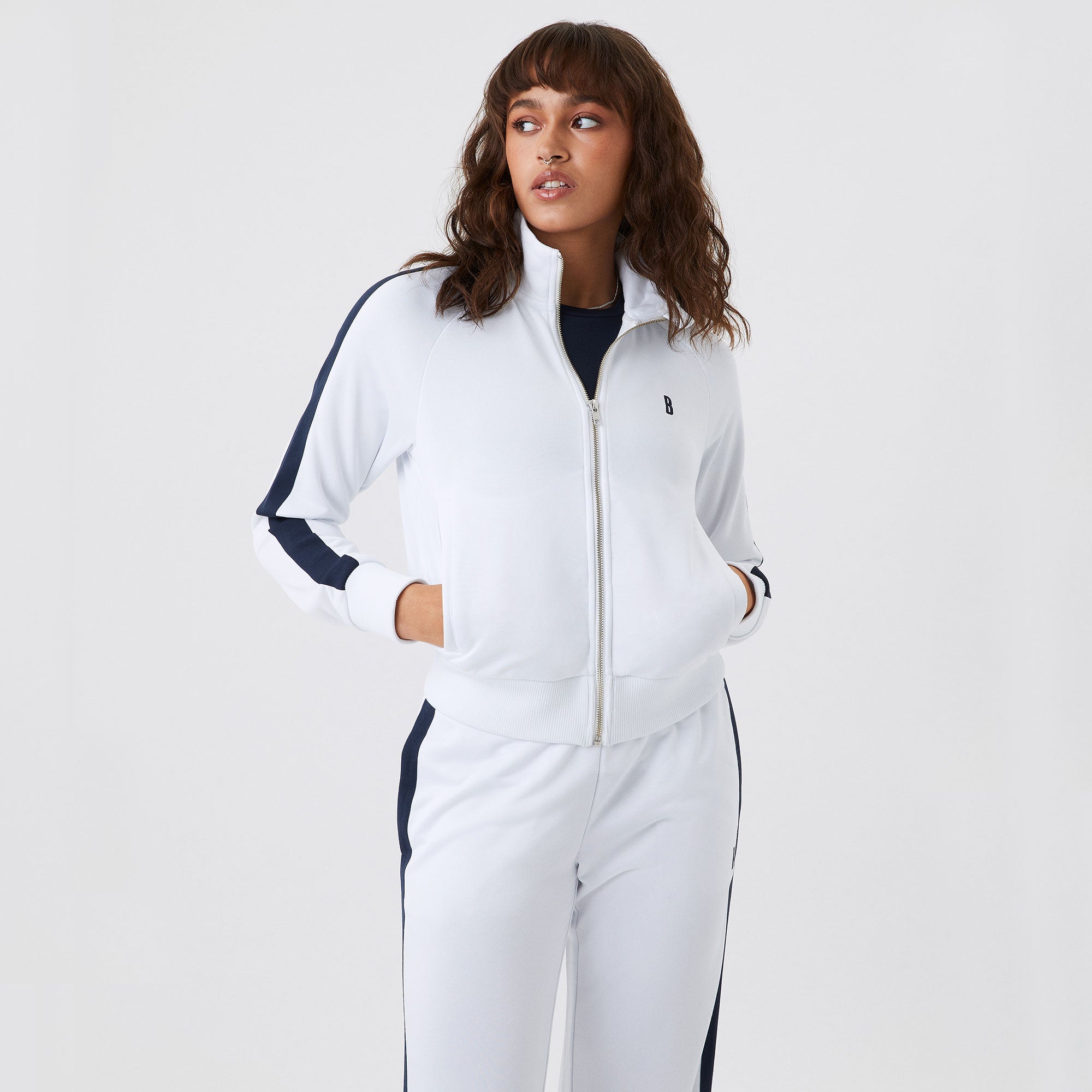 Ace Jacket - White Tennis Jacket, Athletic Jacket Womens