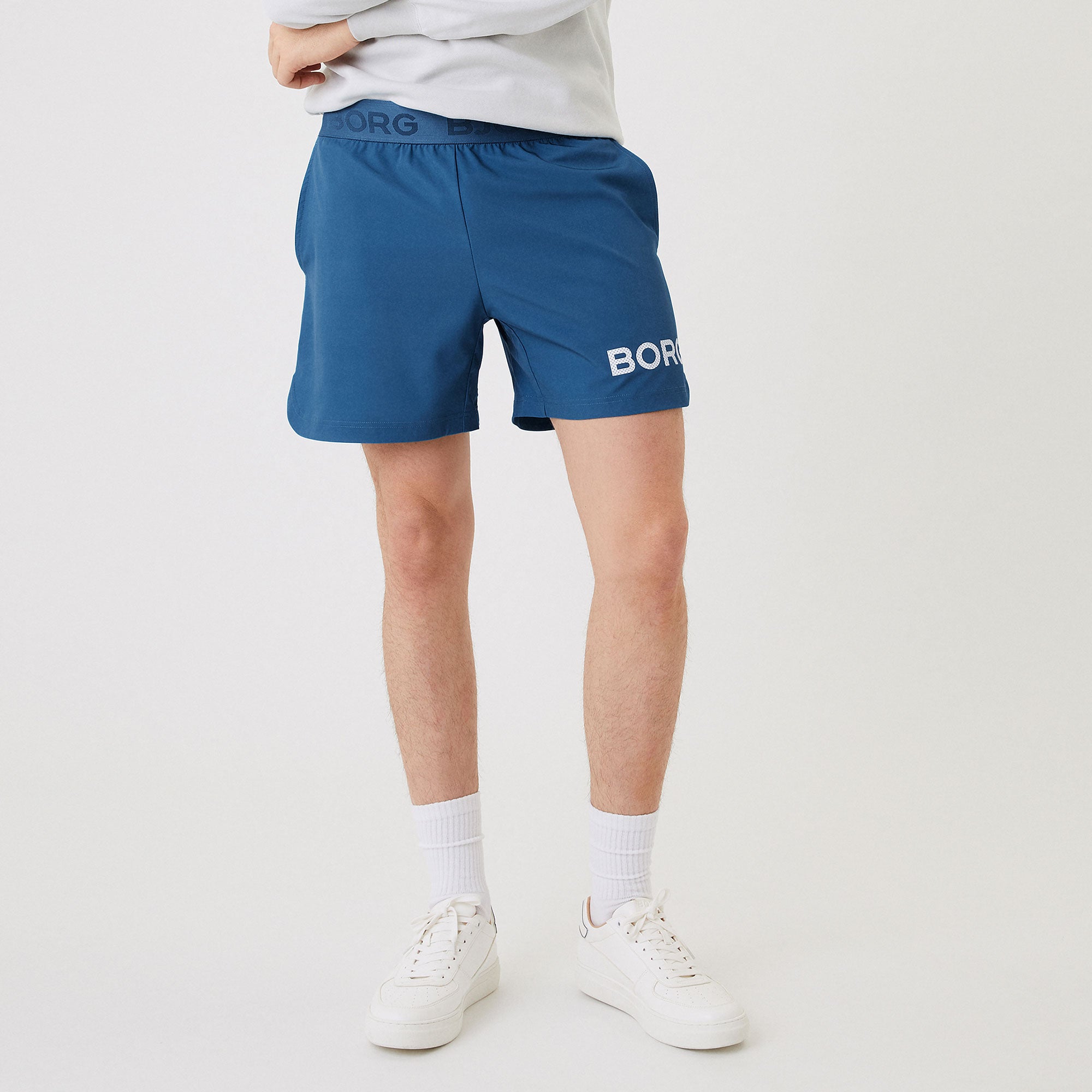 Björn Borg BORG Men's 7-Inch Tennis Shorts Blue (1)