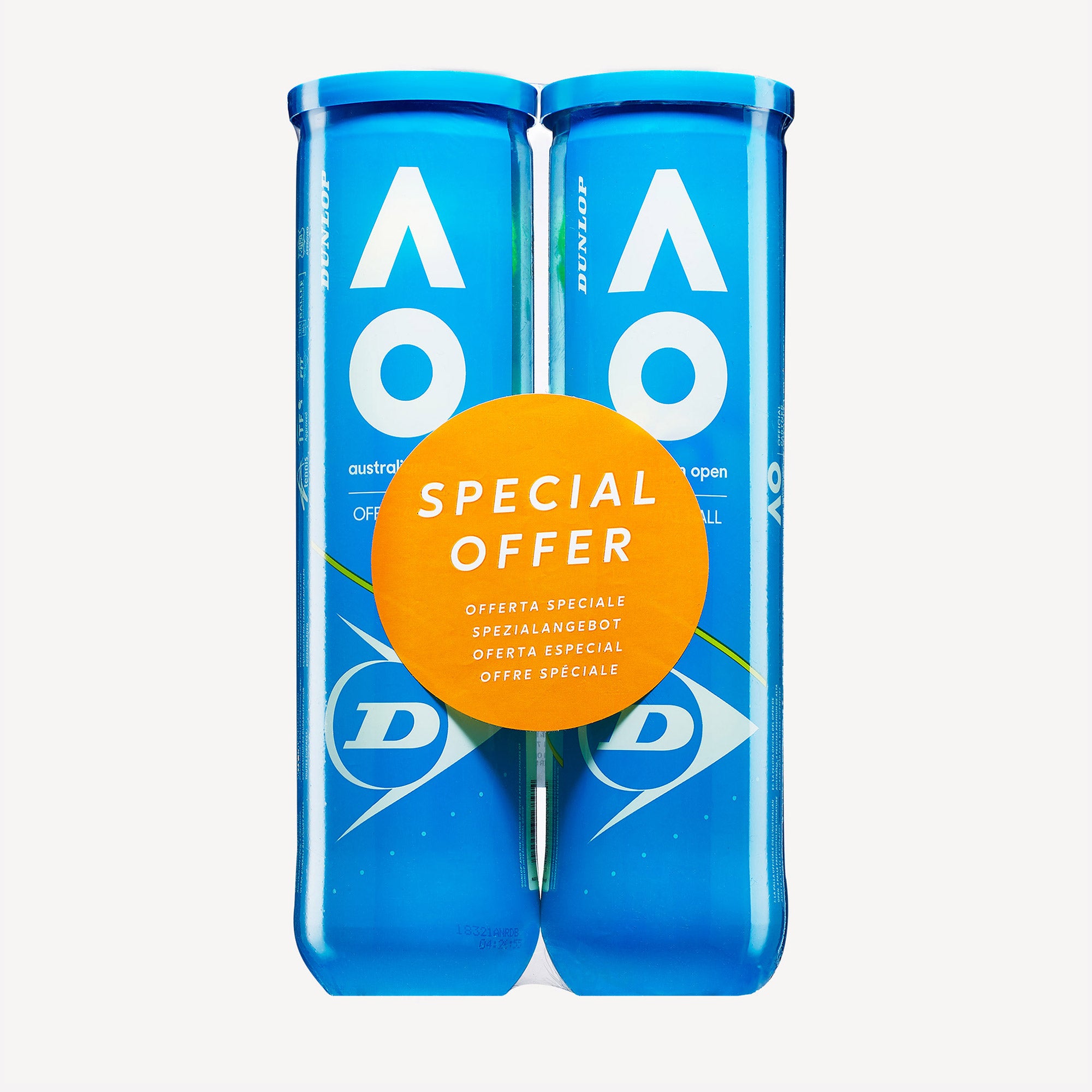 Dunlop Australian Open 4 Tennis Balls Bipack 1