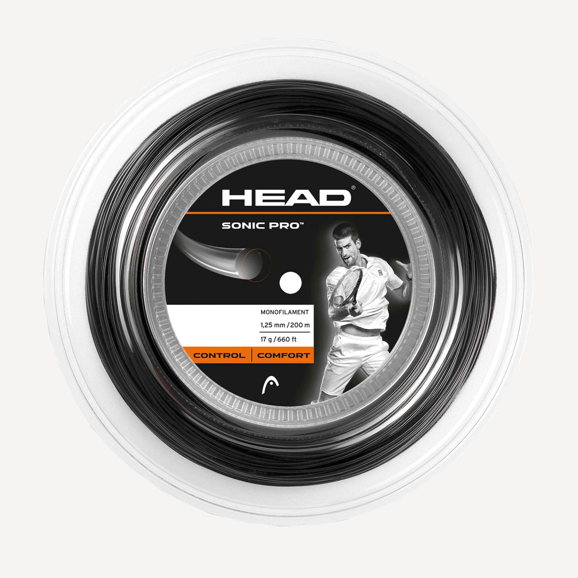 HEAD Sonic Pro Tennis String Reel 200m Black