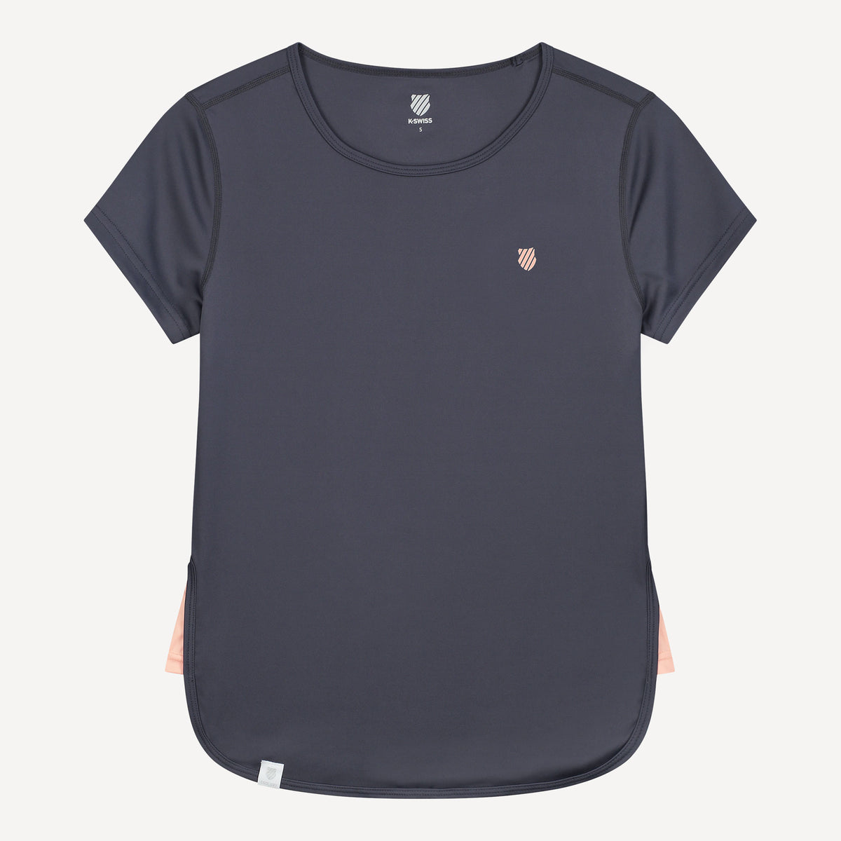 K-Swiss Hypercourt Women's Capsleeve Tennis Shirt Grey (1)
