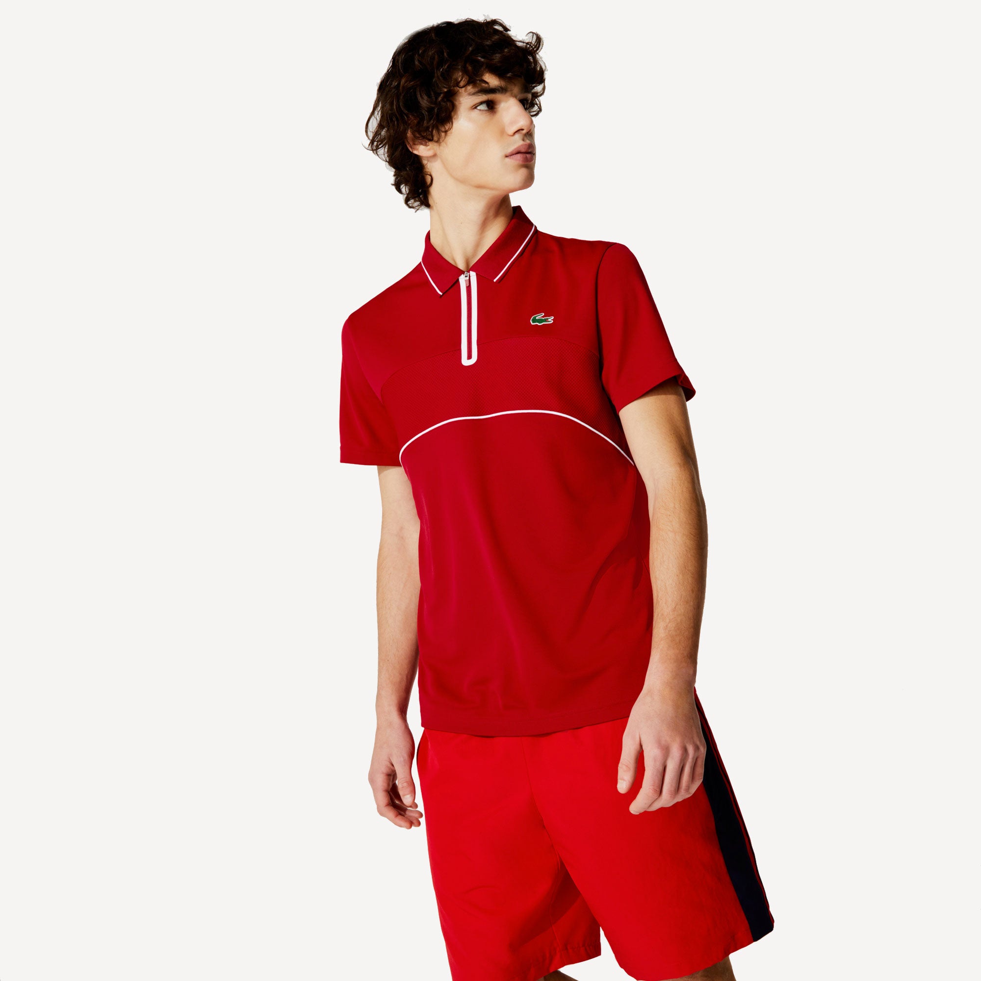 Lacoste Medvedev Men's Tennis Polo Red (1)