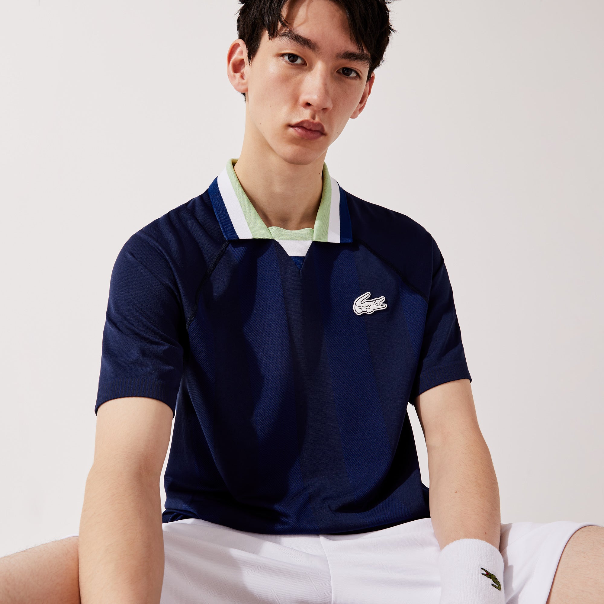 Lacoste Men's Jacquard Tennis Polo Blue (1)