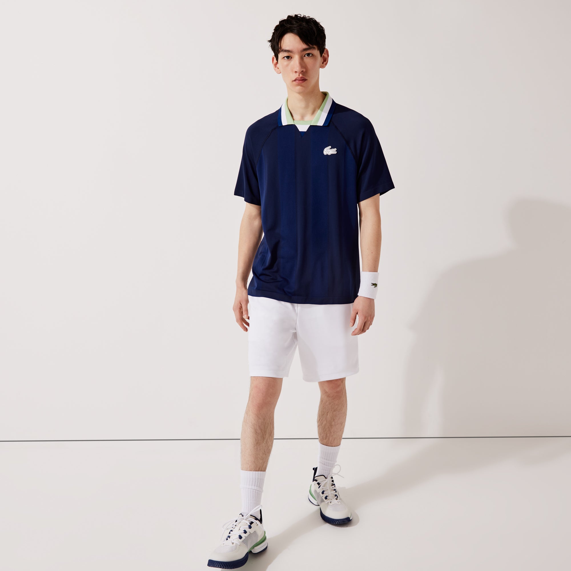 Lacoste Men's Jacquard Tennis Polo Blue (3)
