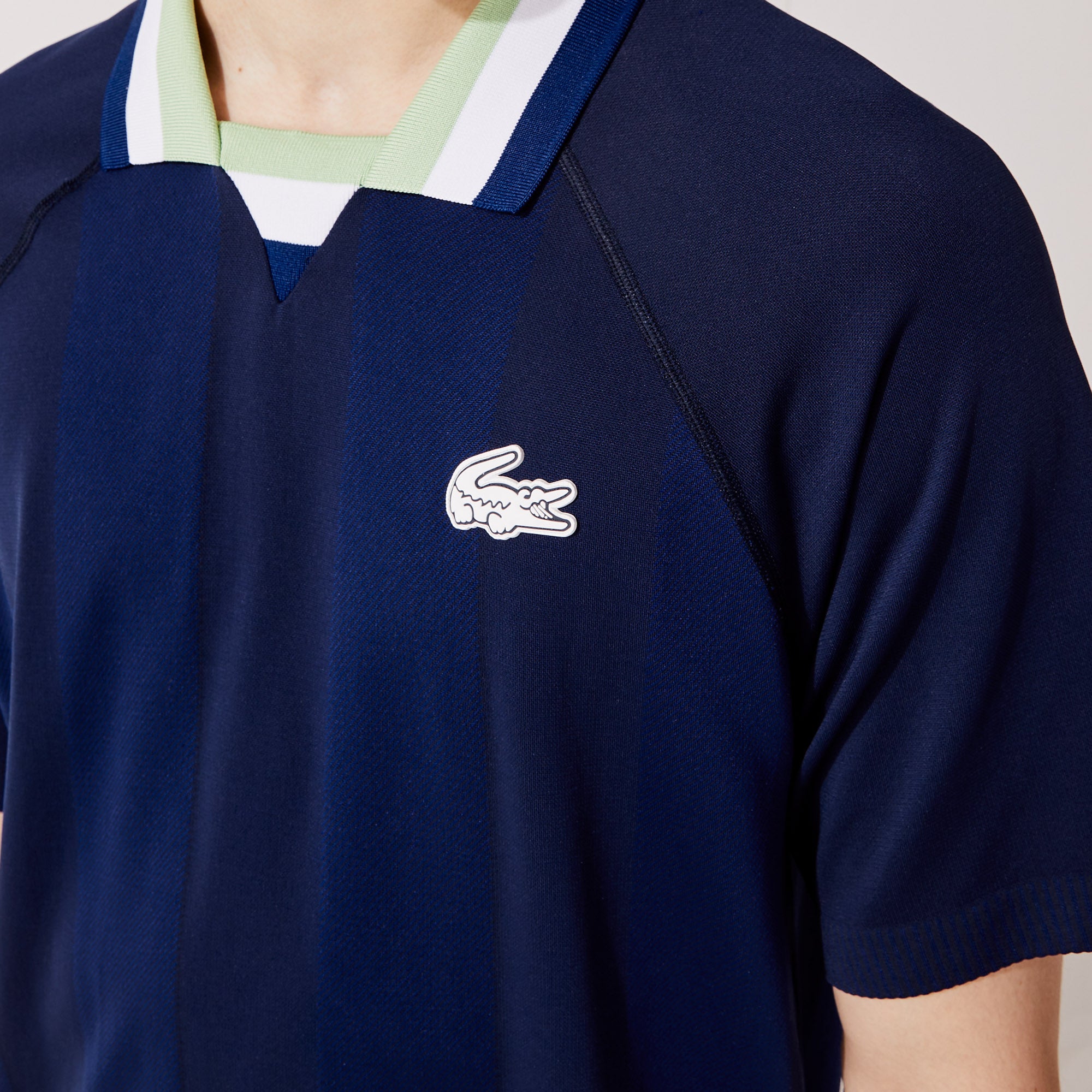 Lacoste Men's Jacquard Tennis Polo Blue (5)