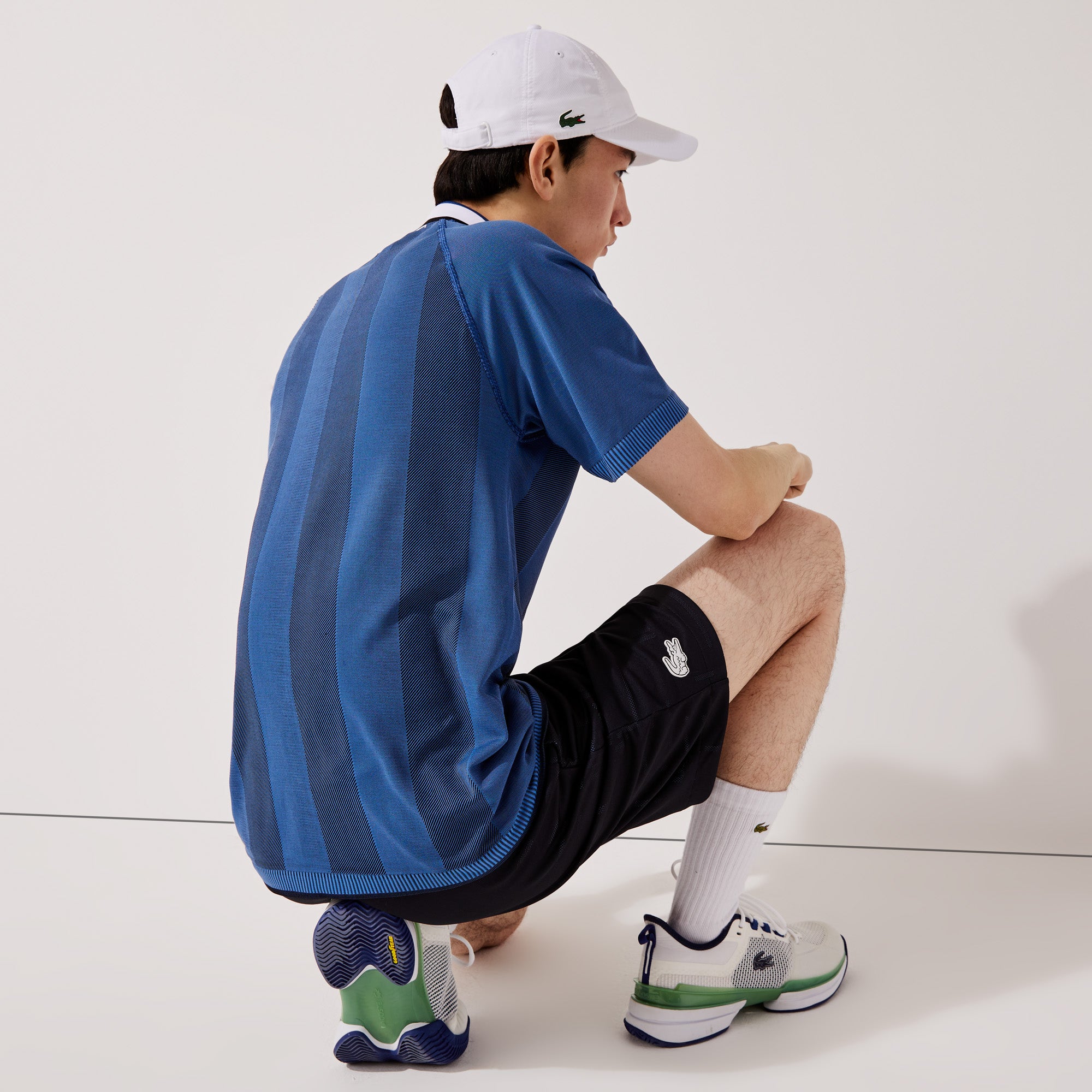 Lacoste Men's Jacquard Tennis Polo Blue (2)