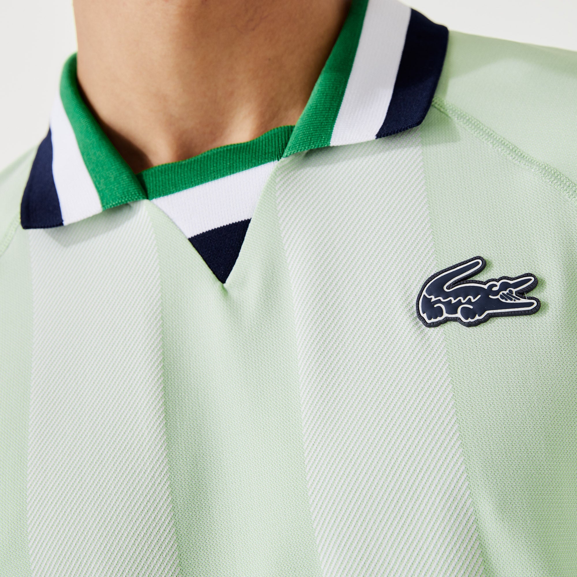 Lacoste Men's Jacquard Tennis Polo Green (6)