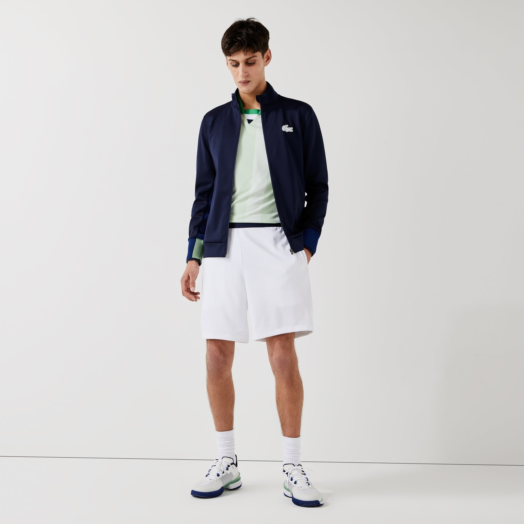 Lacoste Men's Jacquard Tennis Shorts White (3)