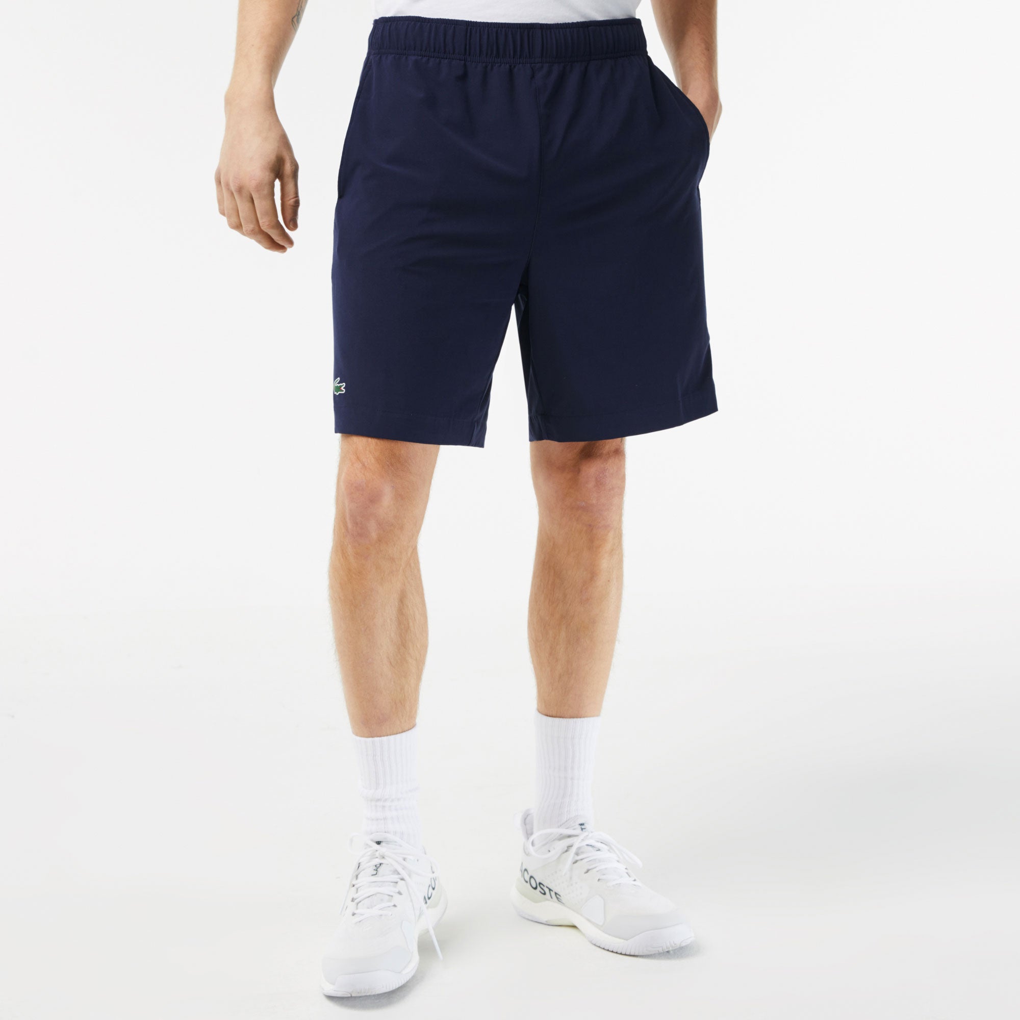 Lacoste Men's Woven Tennis Shorts Dark Blue (1)
