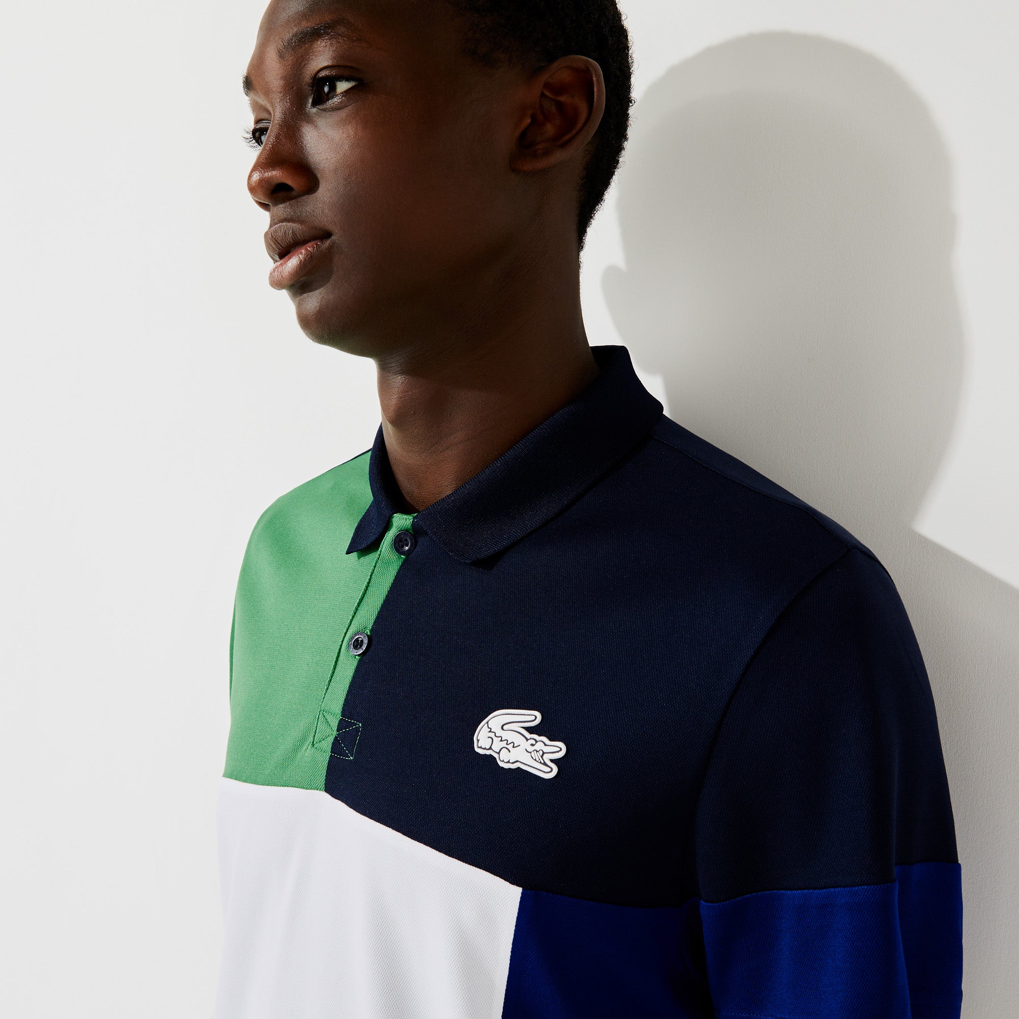 Lacoste Ultra Dry Men's Colorblock Tennis Polo Blue (3)