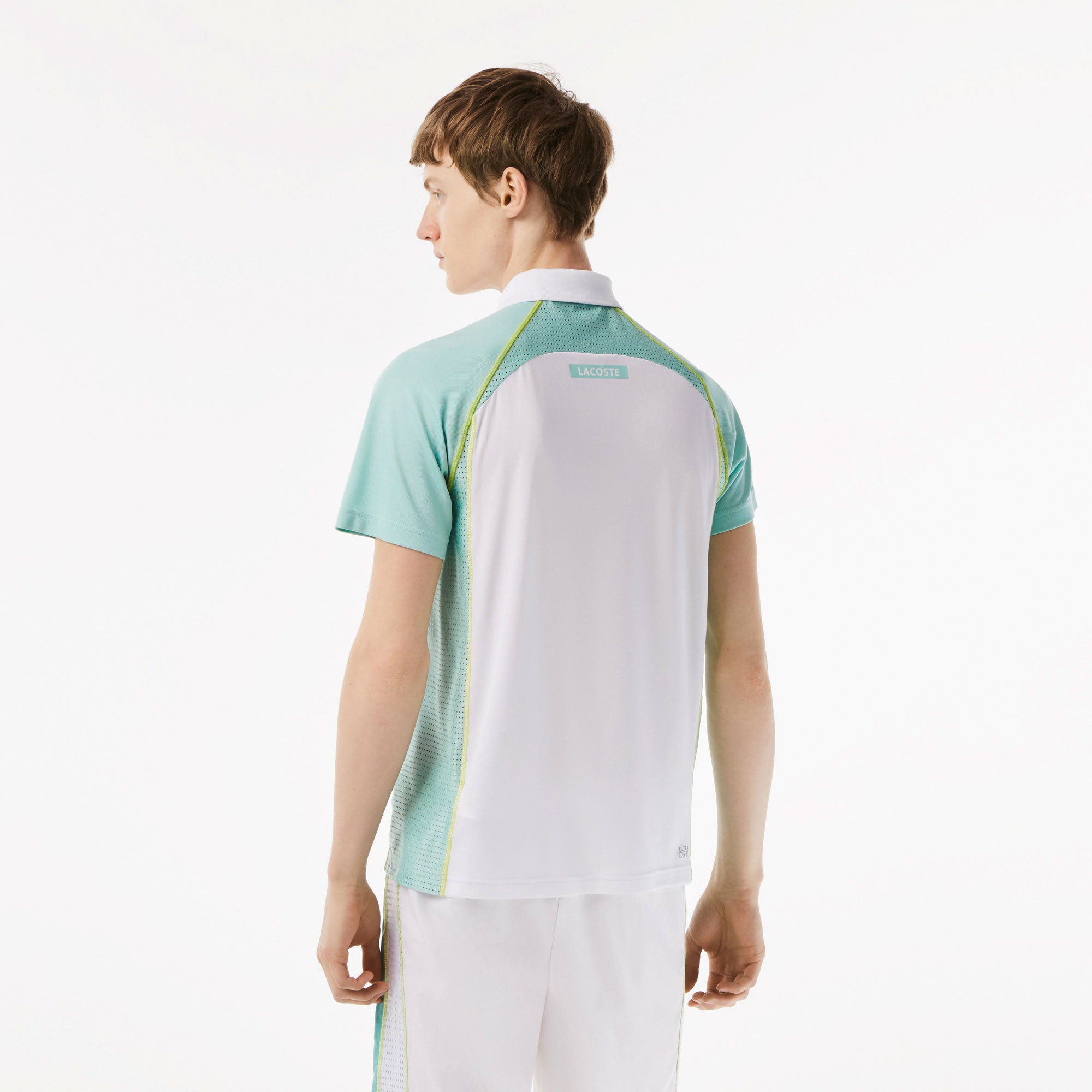 Lacoste Ultra Dry Men's Pique Tennis Polo White (2)