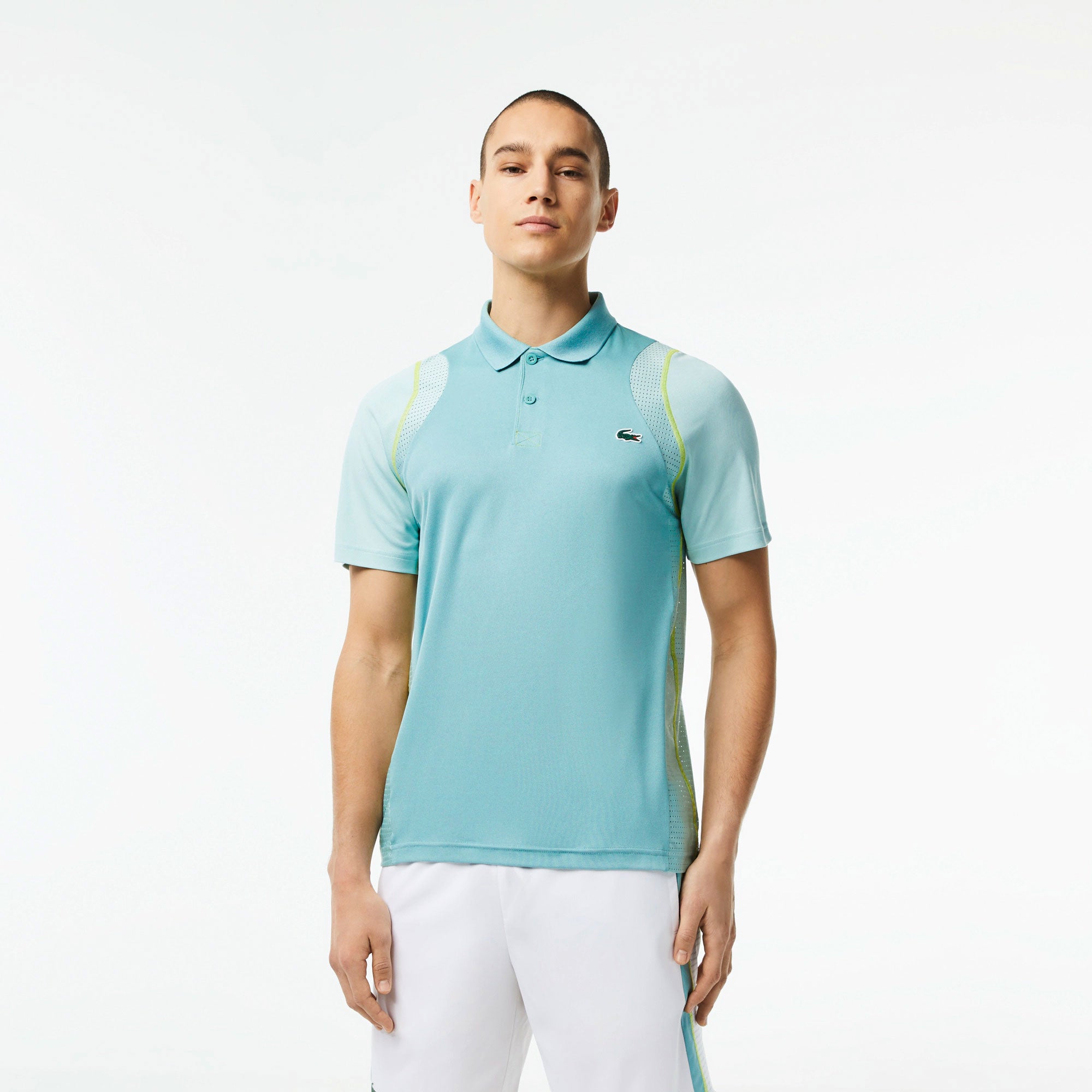 Lacoste Ultra Dry Men's Pique Tennis Polo Green (1)