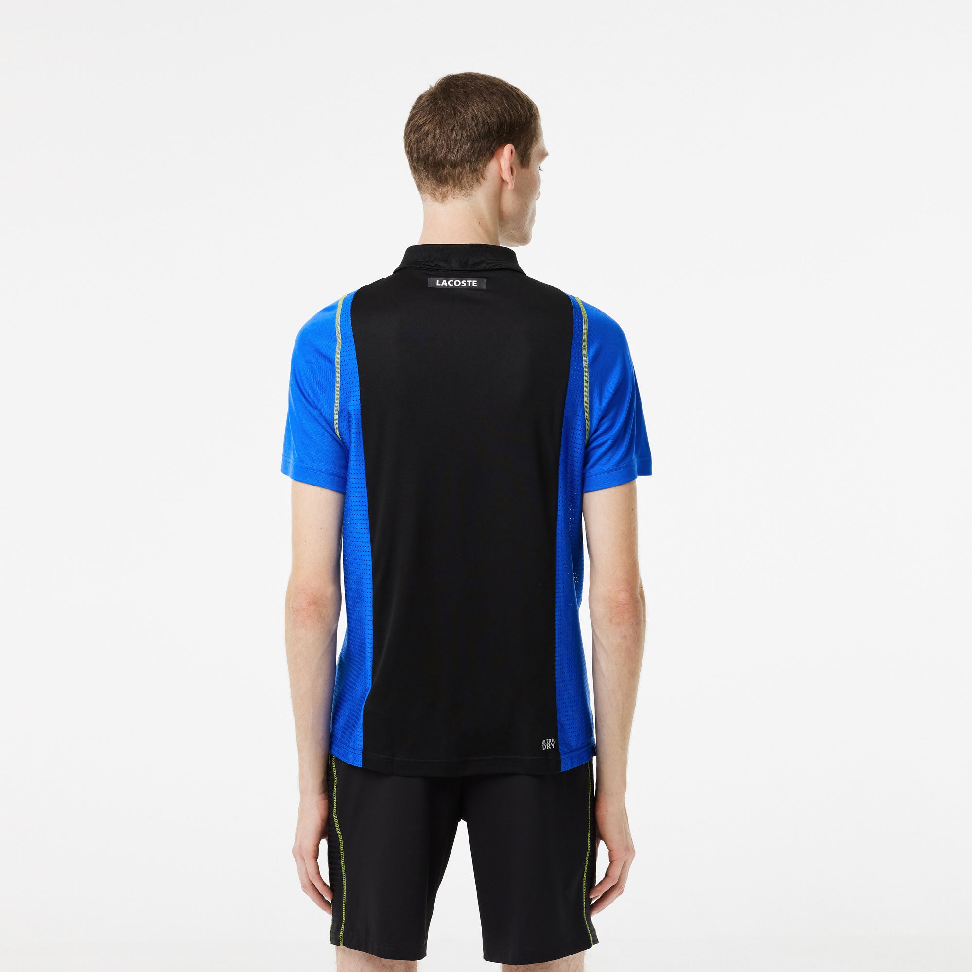 Lacoste Ultra Dry Men's Pique Tennis Polo Black (2)