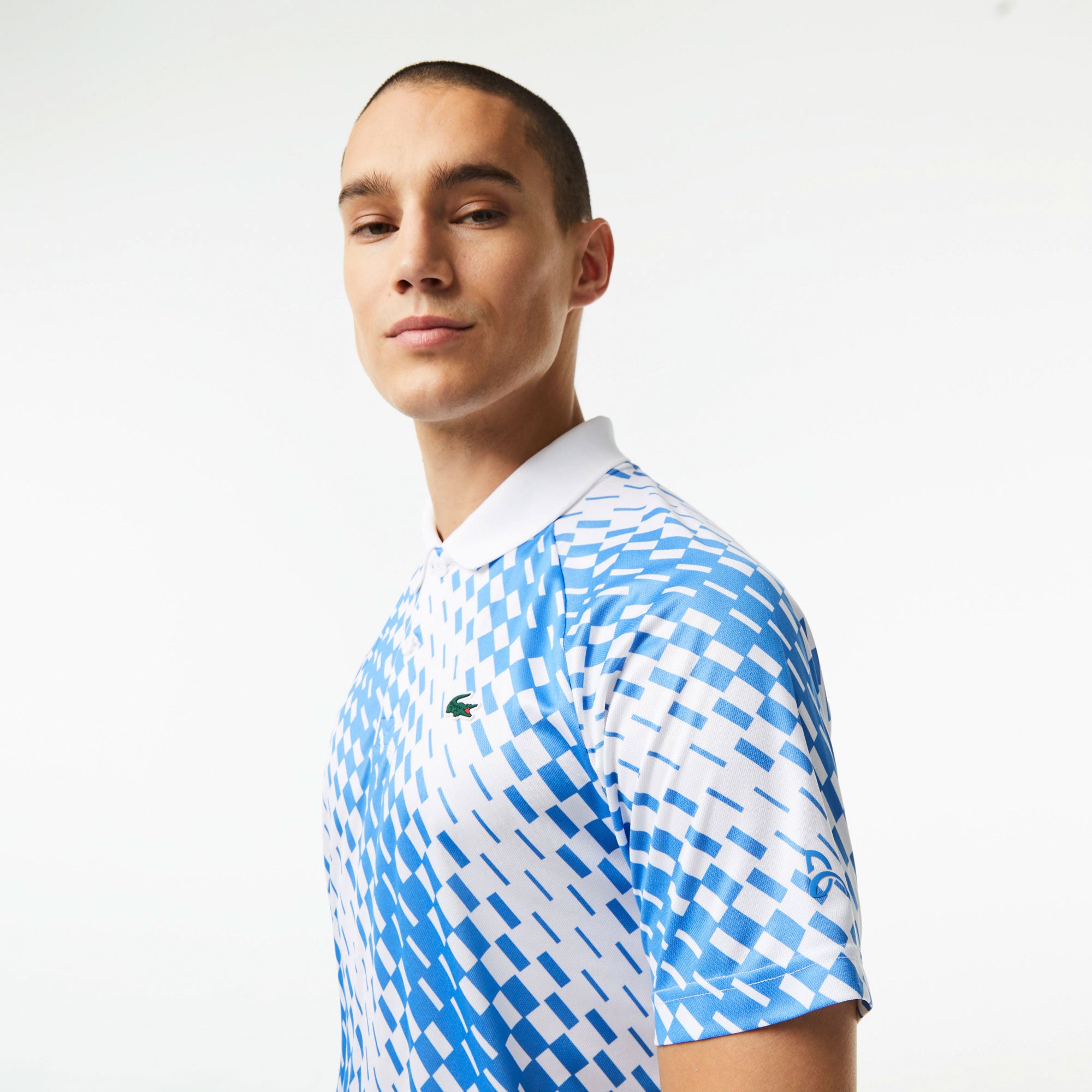 Lacoste x Novak Djokovic Ultra Dry Men's Pique Tennis Polo White (3)
