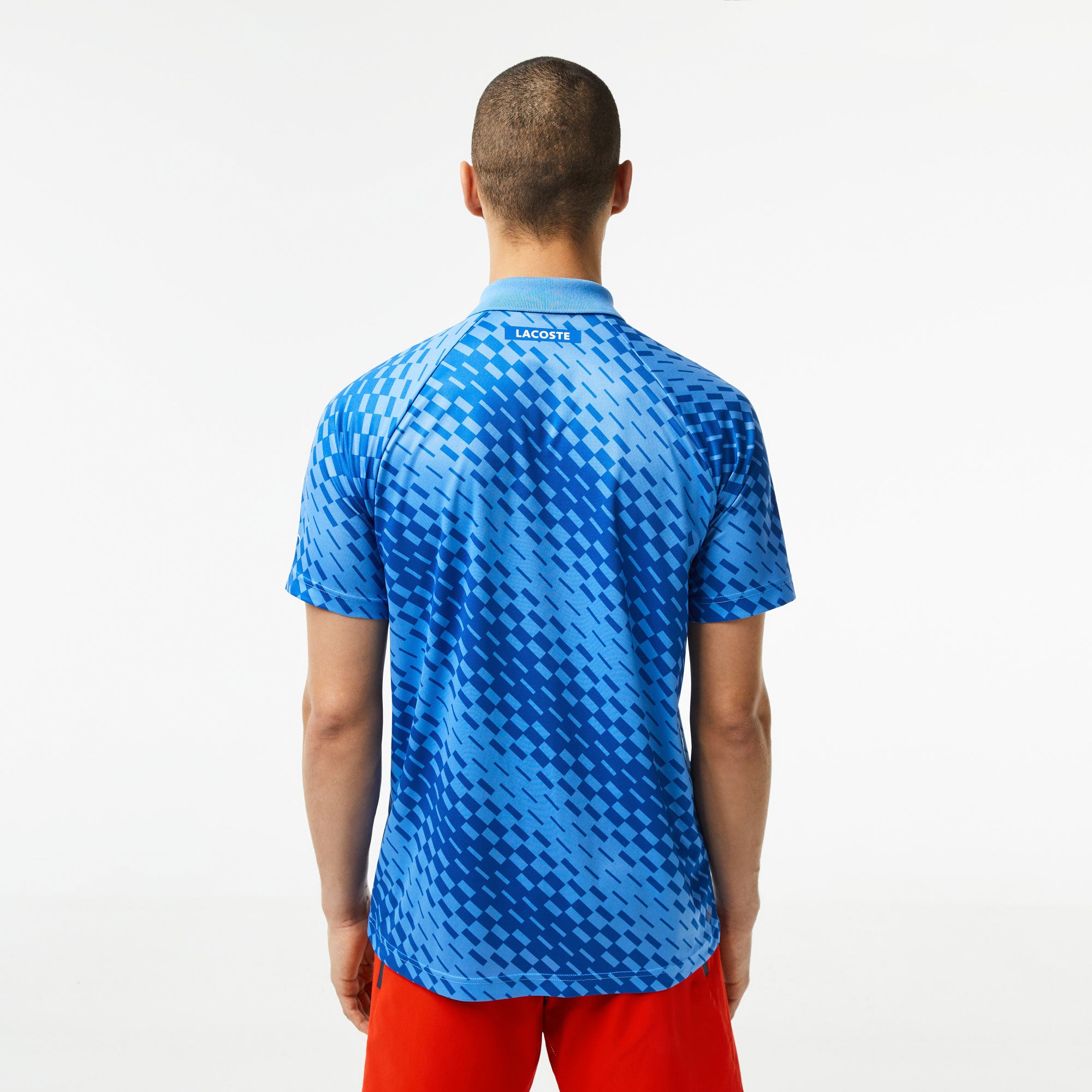 Lacoste x Novak Djokovic Ultra Dry Men's Pique Tennis Polo Blue (2)