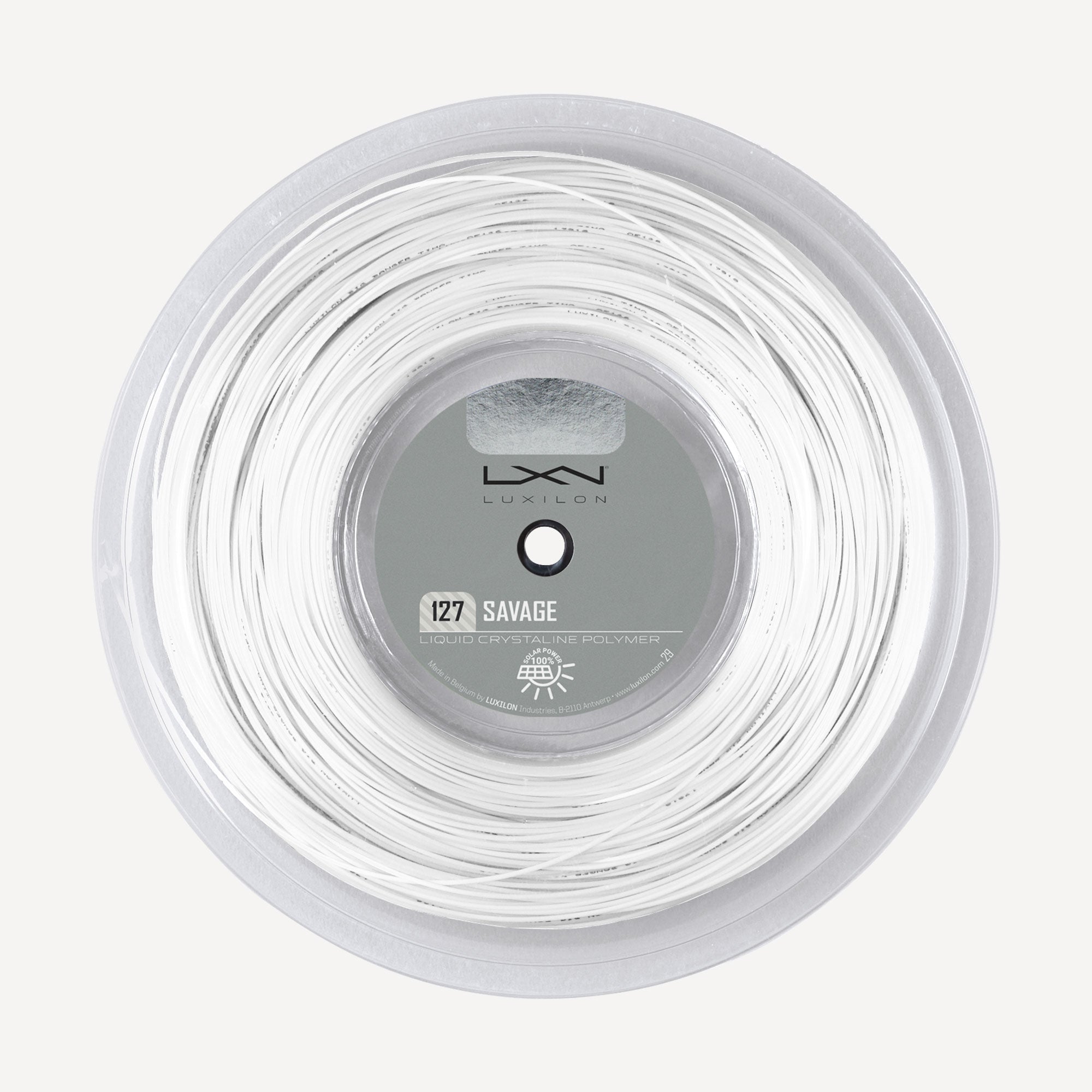 Luxilon Savage Tennis String Reel 200m White
